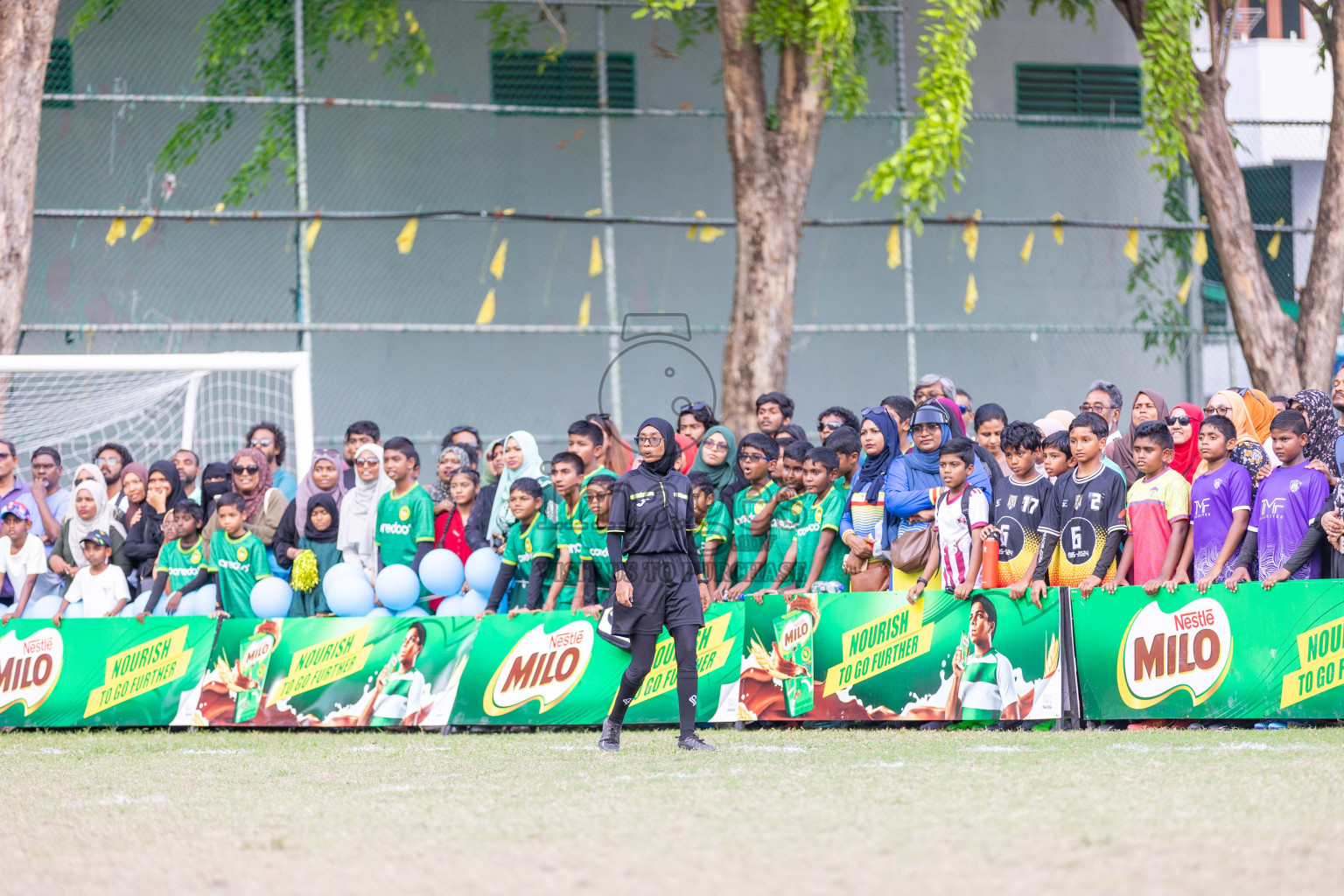 Final Day  of MILO Academy Championship 2024 - U12 was held at Henveiru Grounds in Male', Maldives on Thursday, 7th July 2024. Photos: Shuu Abdul Sattar / images.mv