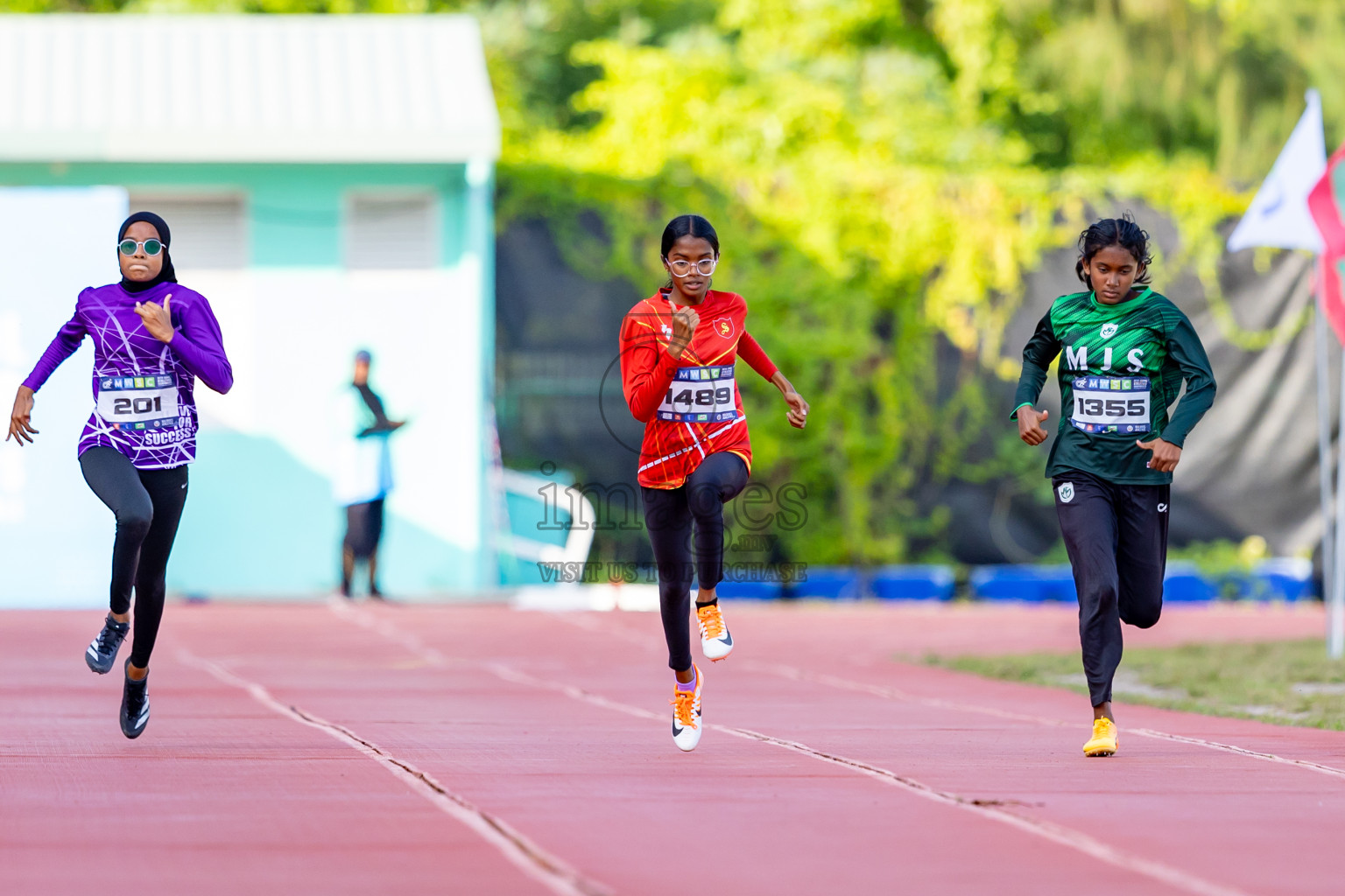 Day 4 of MWSC Interschool Athletics Championships 2024 held in Hulhumale Running Track, Hulhumale, Maldives on Tuesday, 12th November 2024. Photos by: Nausham Waheed / Images.mv