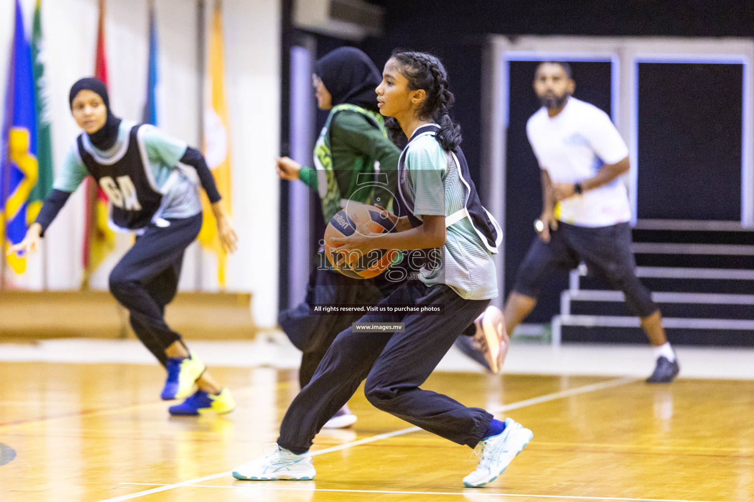 Day5 of 24th Interschool Netball Tournament 2023 was held in Social Center, Male', Maldives on 31st October 2023. Photos: Nausham Waheed / images.mv