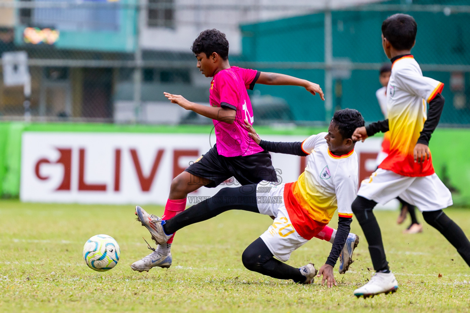 Club Eagles vs United Victory (U12) in Day 11 of Dhivehi Youth League 2024 held at Henveiru Stadium on Tuesday, 17th December 2024. Photos: Nausham Waheed / Images.mv