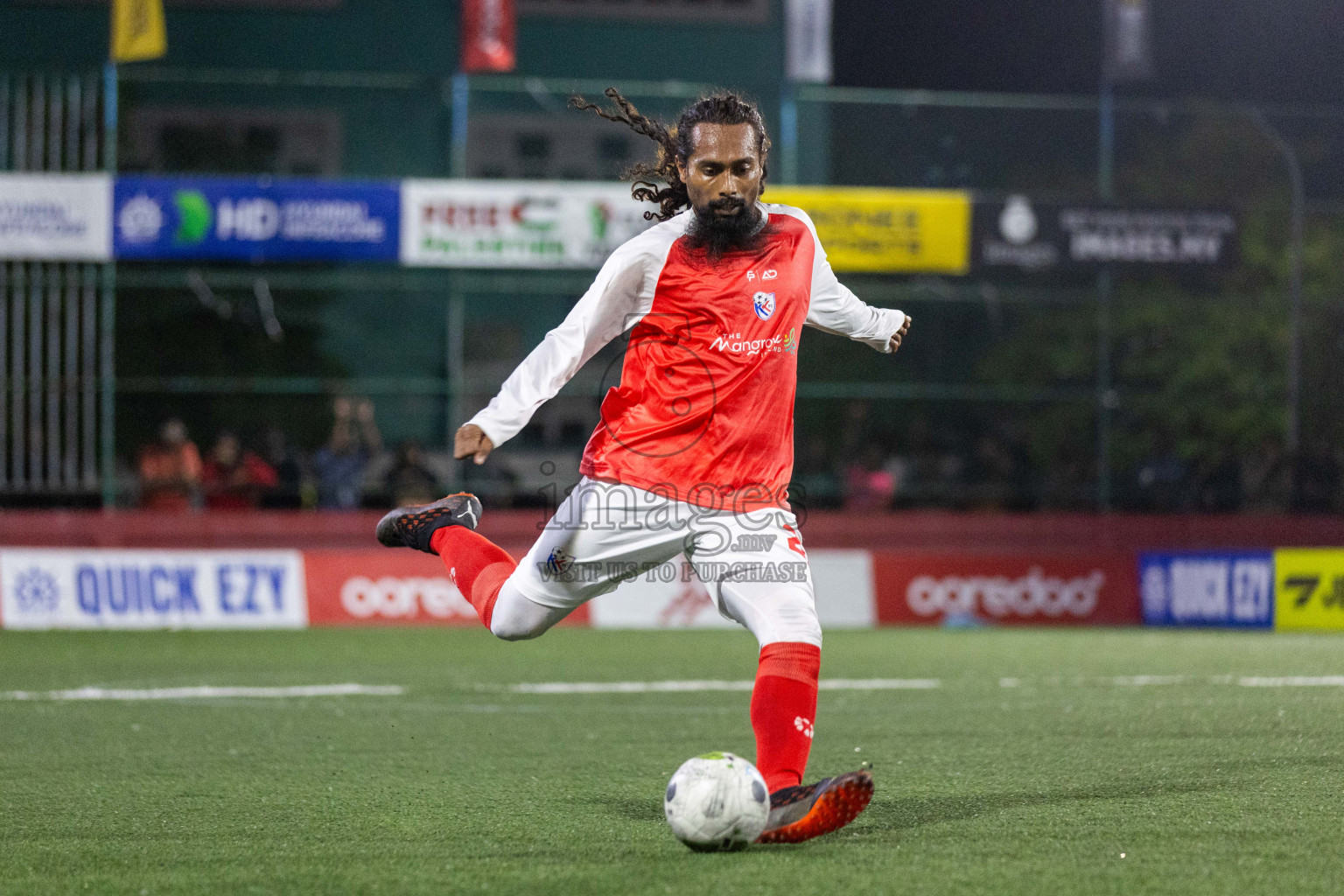 N Miladhoo vs N Kendhikulhudhoo in Day 15 of Golden Futsal Challenge 2024 was held on Monday, 29th January 2024, in Hulhumale', Maldives Photos: Nausham Waheed / images.mv