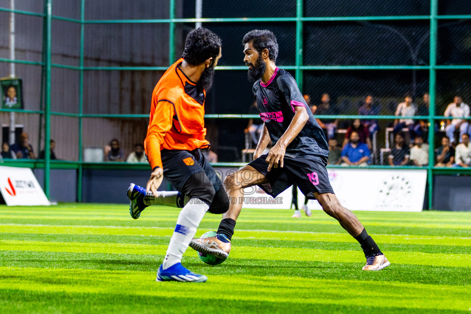 JJ Sports Club vs FC Calms in Semi Finals of BG Futsal Challenge 2024 was held on Tuesday , 2nd April 2024, in Male', Maldives Photos: Nausham Waheed / images.mv