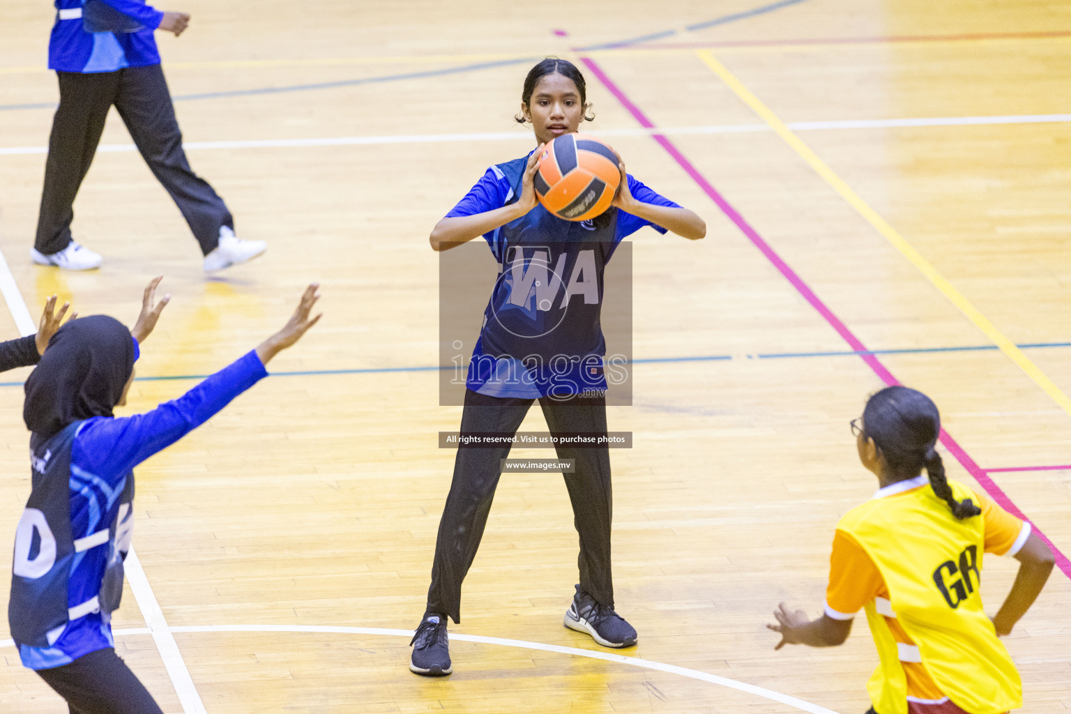 Day4 of 24th Interschool Netball Tournament 2023 was held in Social Center, Male', Maldives on 30th October 2023. Photos: Nausham Waheed / images.mv