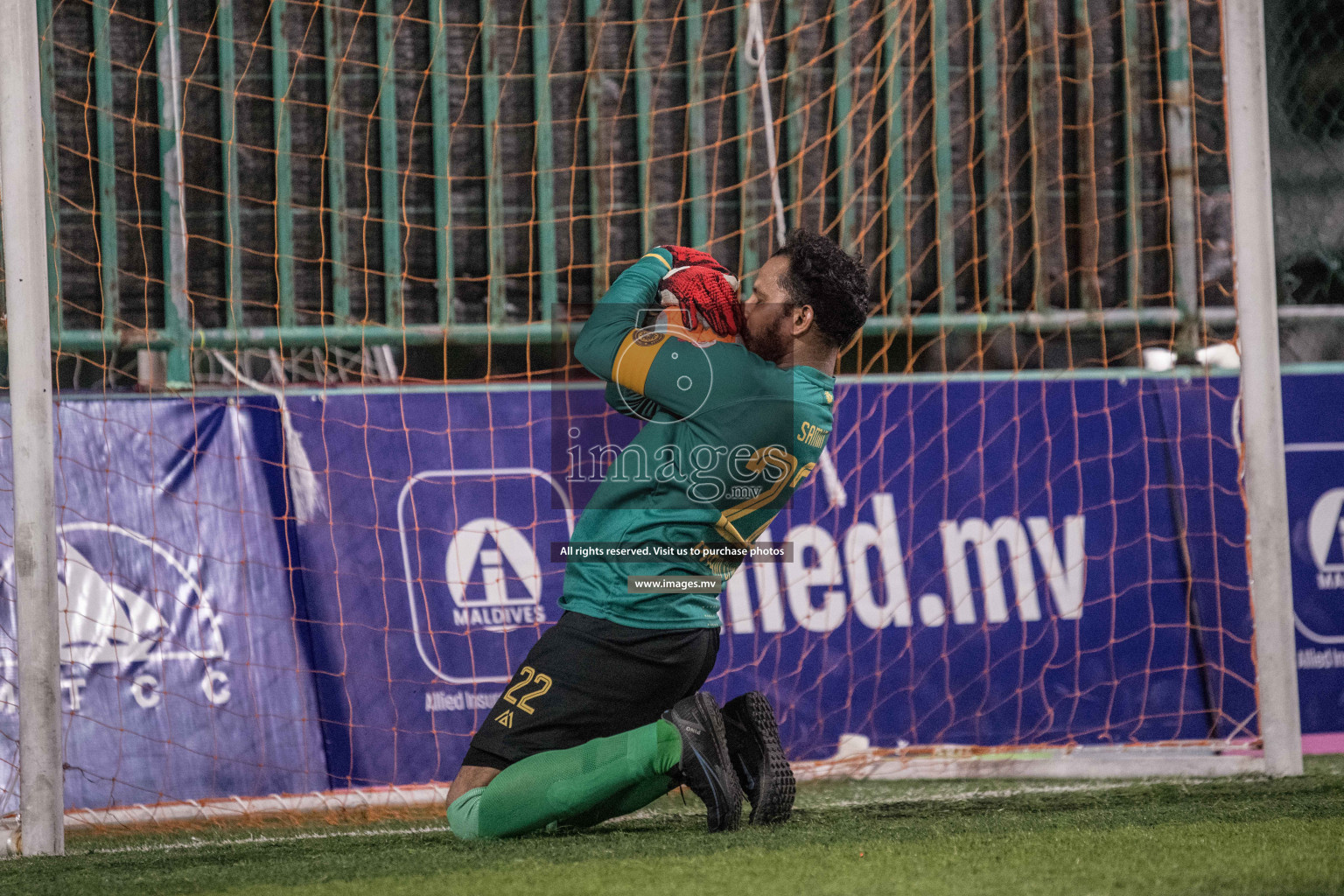 Prison Club vs MACL in the Quarter Finals of Club Maldives 2021 held at Hulhumale;, on 12th December 2021 Photos: Nausham / images.mv