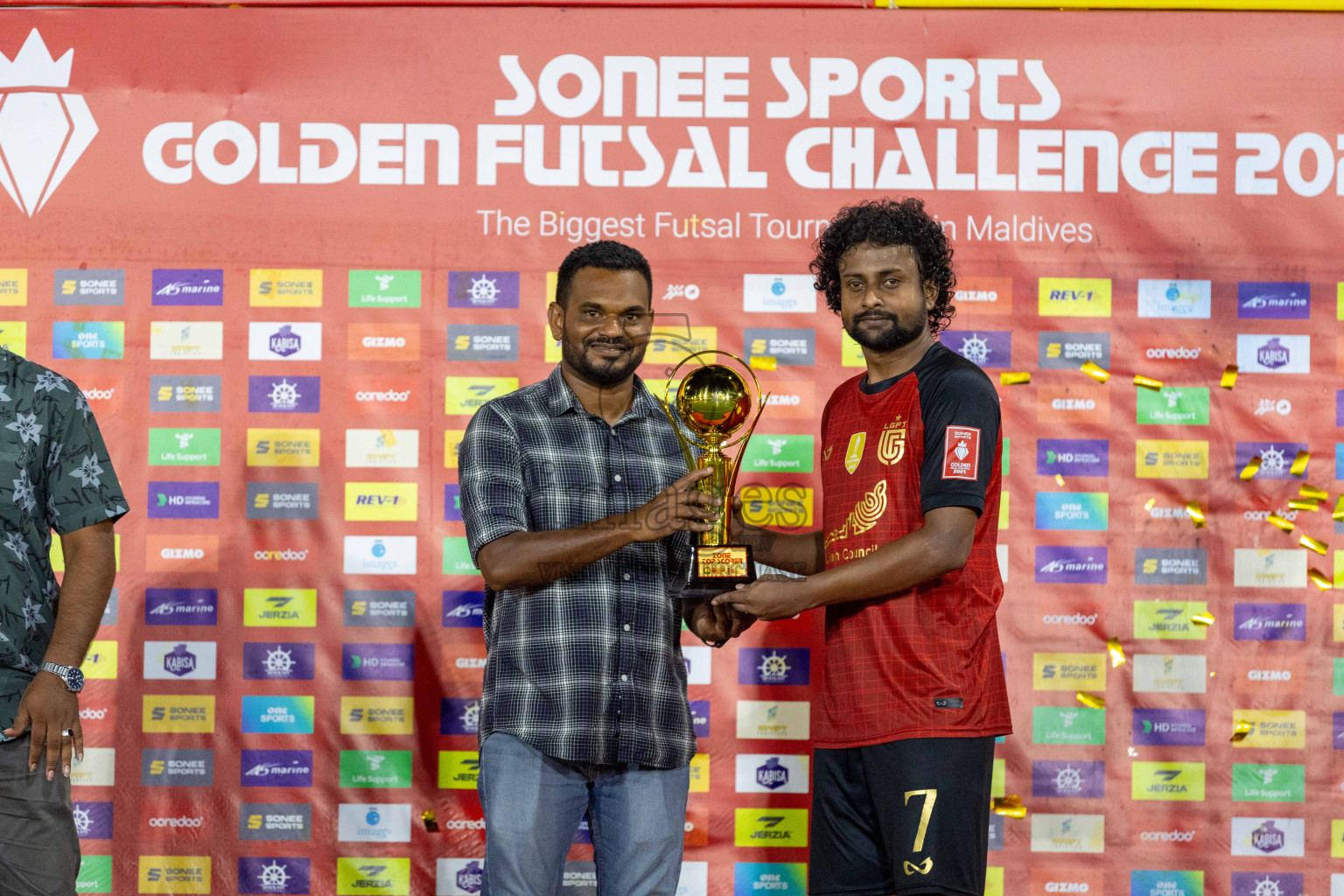 L Gan vs Th Thimarafushi in Zone 6 Final on Day 389 of Golden Futsal Challenge 2024 which was held on Saturday, 24th February 2024, in Hulhumale', Maldives Photos: Ismail Thoriq / images.mv