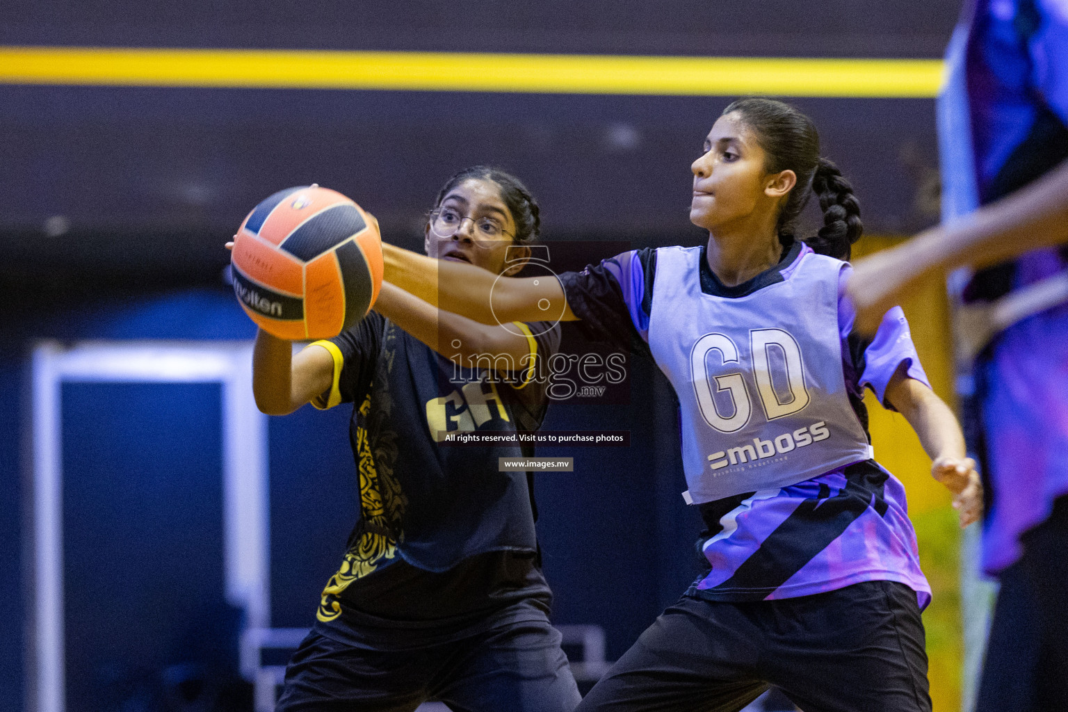 Day 10 of 24th Interschool Netball Tournament 2023 was held in Social Center, Male', Maldives on 5th November 2023. Photos: Nausham Waheed / images.mv