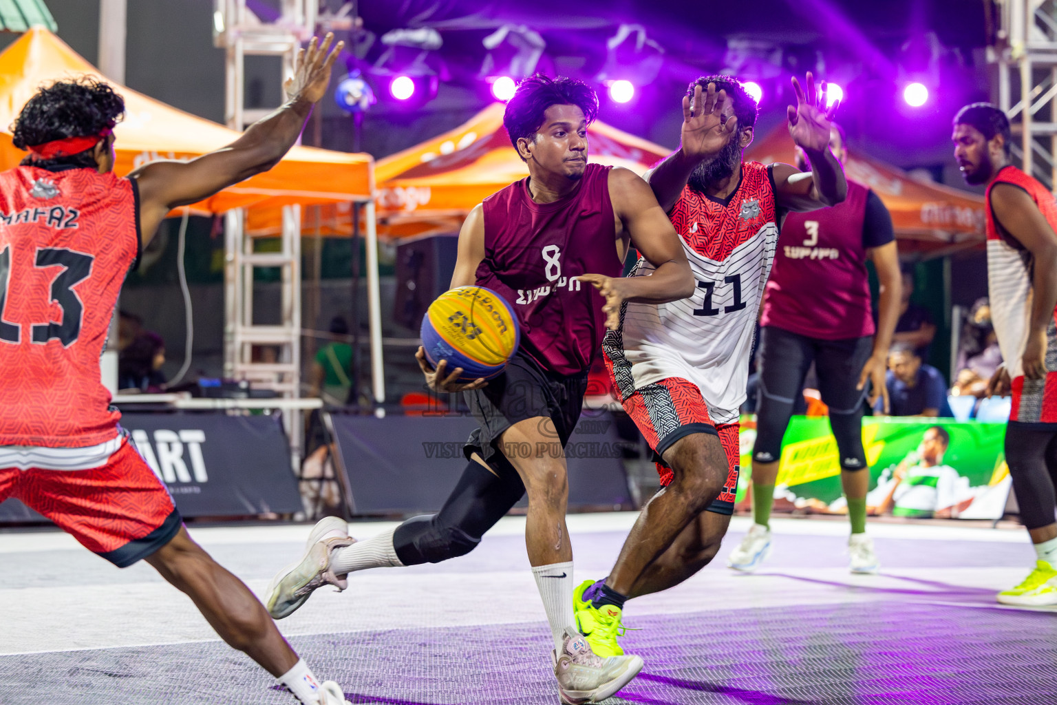 Day 7 of MILO Ramadan 3x3 Challenge 2024 was held in Ekuveni Outdoor Basketball Court at Male', Maldives on Monday, 18th March 2024.
Photos: Mohamed Mahfooz Moosa / images.mv