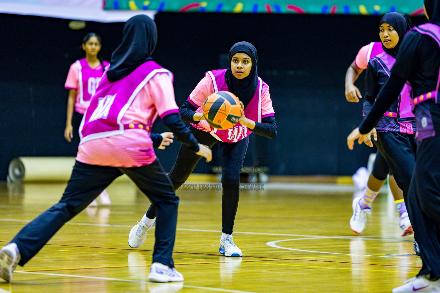 Day 5 of 21st National Netball Tournament was held in Social Canter at Male', Maldives on Sunday, 13th May 2024. Photos: Nausham Waheed / images.mv