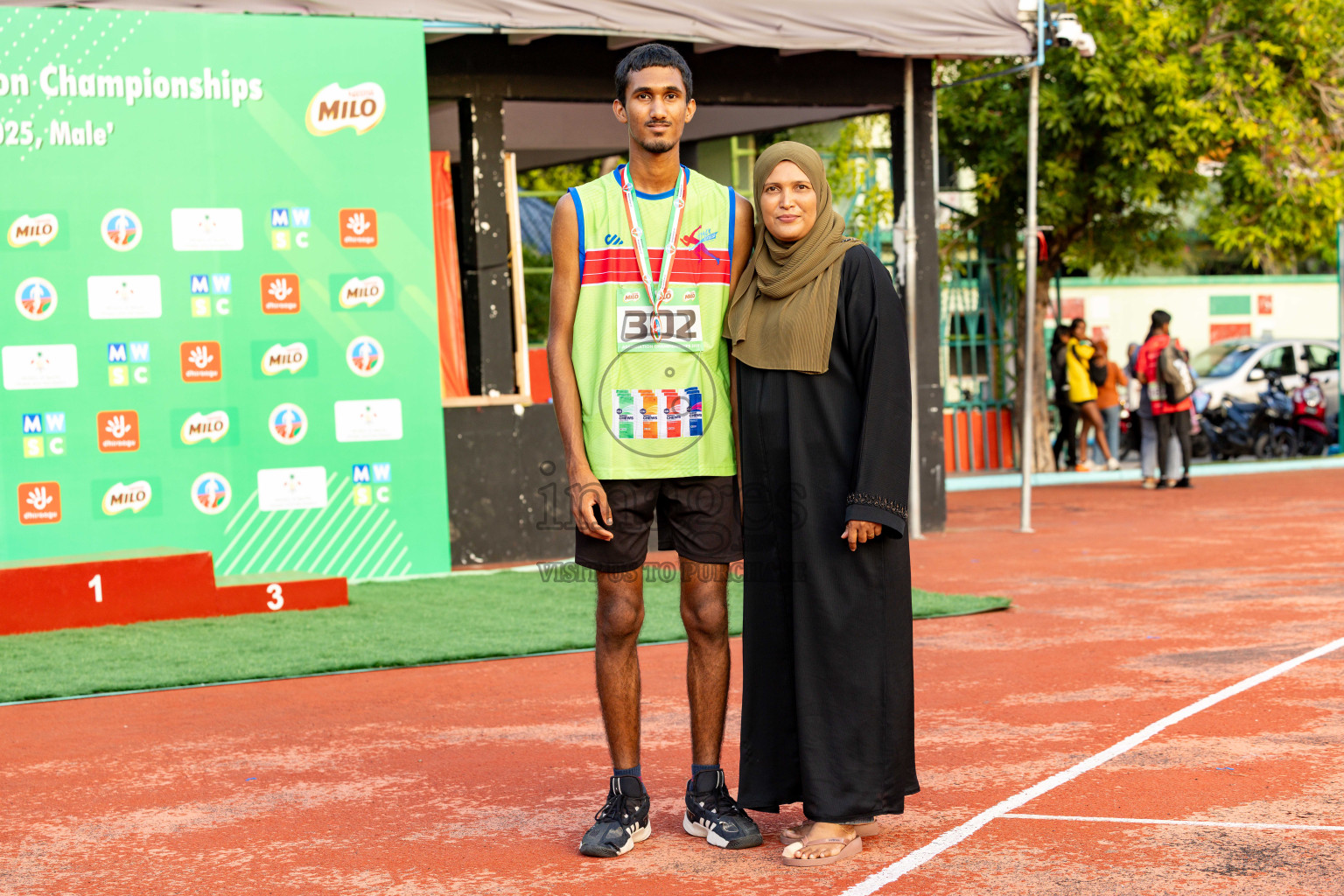 Day 2 of 12th Milo Association Championships was held in Ekuveni Track at Male', Maldives on Friday, 25th April 2025. Photos: Hassan Simah / images.mv