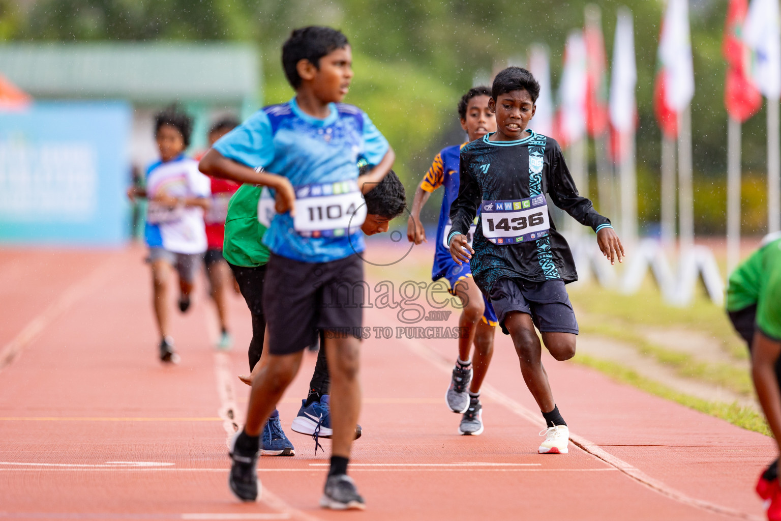 Day 3 of MWSC Interschool Athletics Championships 2024 held in Hulhumale Running Track, Hulhumale, Maldives on Monday, 11th November 2024. 
Photos by: Hassan Simah / Images.mv