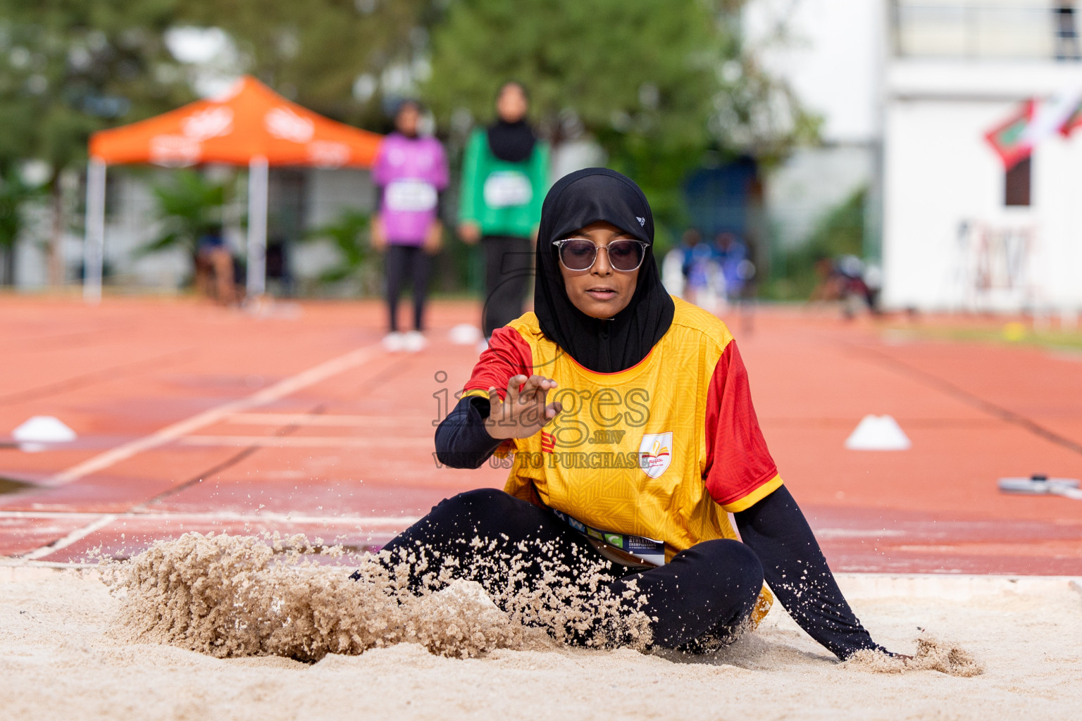 Day 2 of MWSC Interschool Athletics Championships 2024 held in Hulhumale Running Track, Hulhumale, Maldives on Sunday, 10th November 2024. 
Photos by:  Hassan Simah / Images.mv