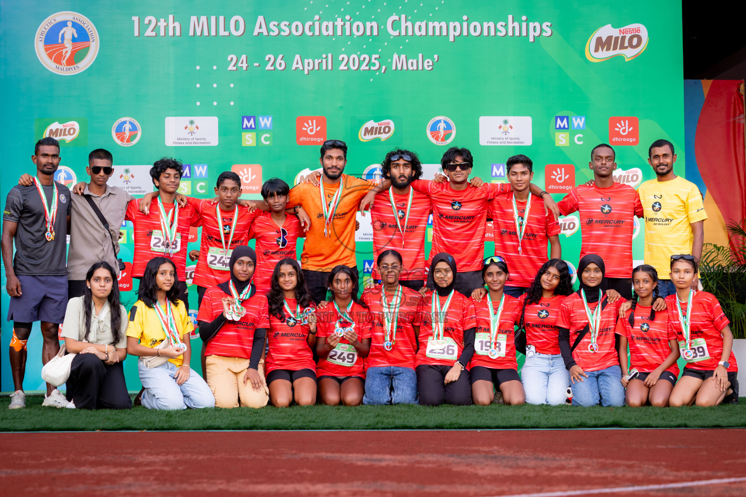 Day 3 of 12th Milo Association Championships was held in Ekuveni Track at Male', Maldives on Saturday, 26th April 2025. Photos: Nausham Waheed / images.mv