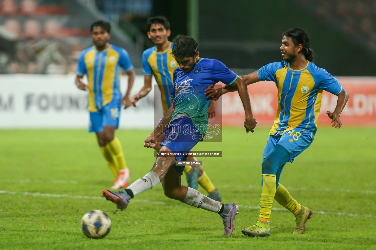 President's Cup 2023 - Club Valencia vs Super United Sports, held in National Football Stadium, Male', Maldives  Photos: Mohamed Mahfooz Moosa/ Images.mv