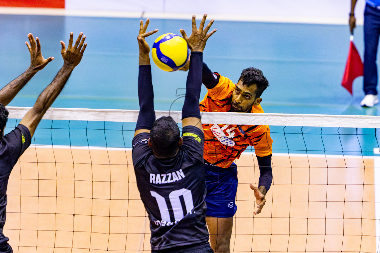 Sports Club City vs Dhivehi Sifainge Club in Semi Final of MILO VAM Cup 2024 Men's Division was held in Social Center Indoor Hall on Friday, 1st September 2024. Photos: Nausham Waheed / images.mv