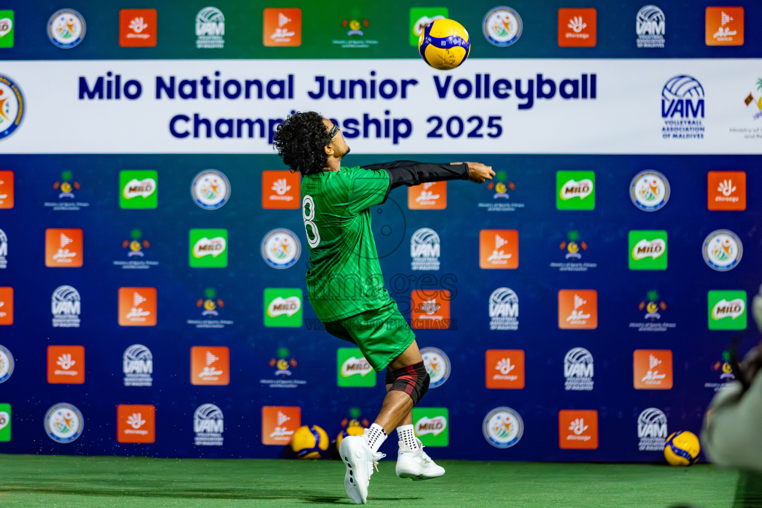 Semi Finals of Milo National Junior Volleyball Championship 2025 Day 5 was held on Thursday, 27th November 2025 at Ekuveni Turf Court Male', Maldives. Photos: Areef Adam / images.mv