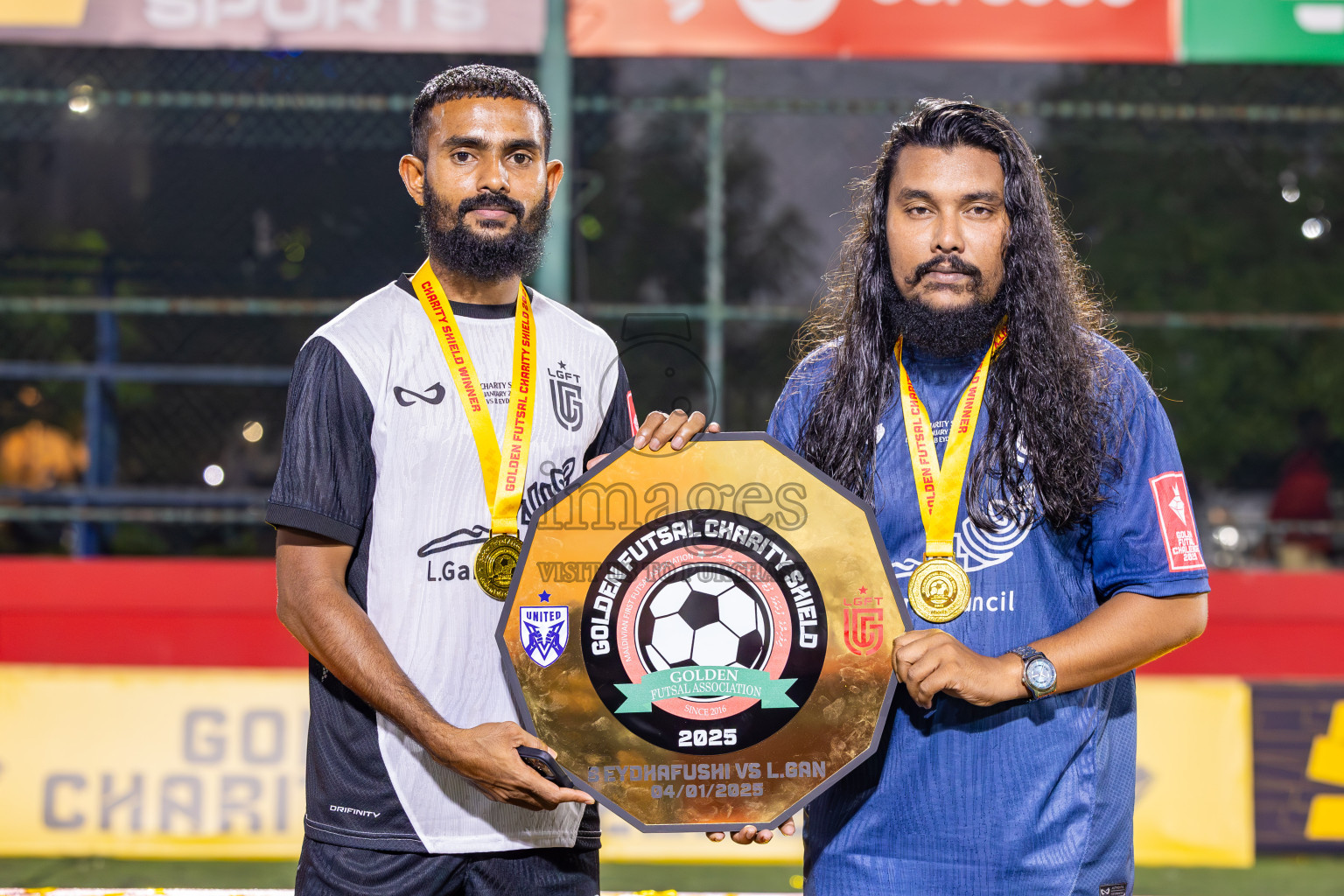 Opening of Golden Futsal Challenge 2025 with Charity Shield Match between L.Gan vs B.Eydhafushi was held on Saturday, 4th January 2025, in Hulhumale', Maldives Photos: Ismail Thoriq / images.mv