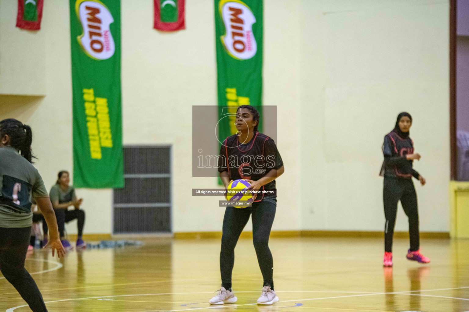 Kulhudhuffushi Youth & R.C vs Club Green Streets in the Finals of Milo National Netball Tournament 2021 (Women's) held on 5th December 2021 in Male', Maldives Photos: Ismail Thoriq / images.mv