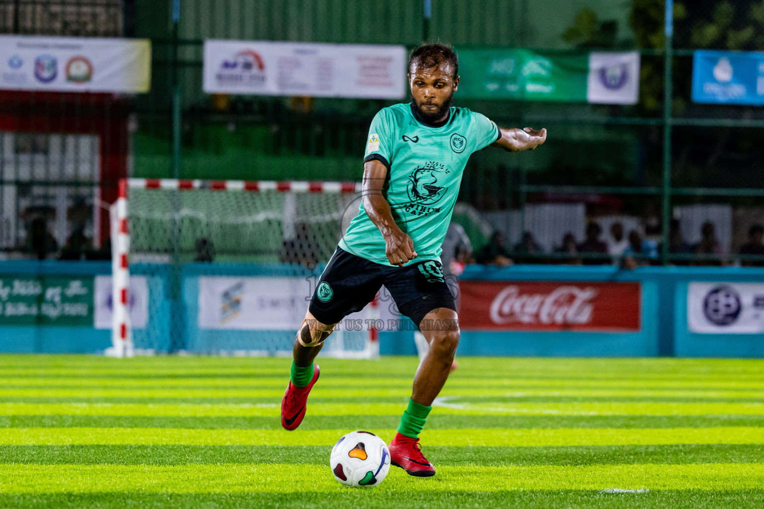 Raiymandhoo FC vs Naalaafushi YC in Day 2 of Laamehi Dhiggaru Ekuveri Futsal Challenge 2024 was held on Saturday, 27th July 2024, at Dhiggaru Futsal Ground, Dhiggaru, Maldives Photos: Nausham Waheed / images.mv