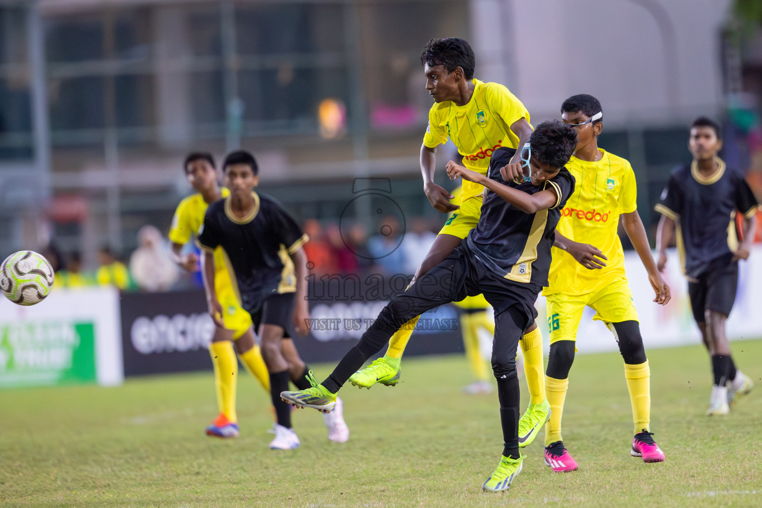 Eagles vs Maziya (U14) in Dhivehi Youth League 2024 - Day 2. Matches held at Henveiru Stadium on 22nd November 2024 , Friday. Photos: Shuu Abdul Sattar/ Images.mv