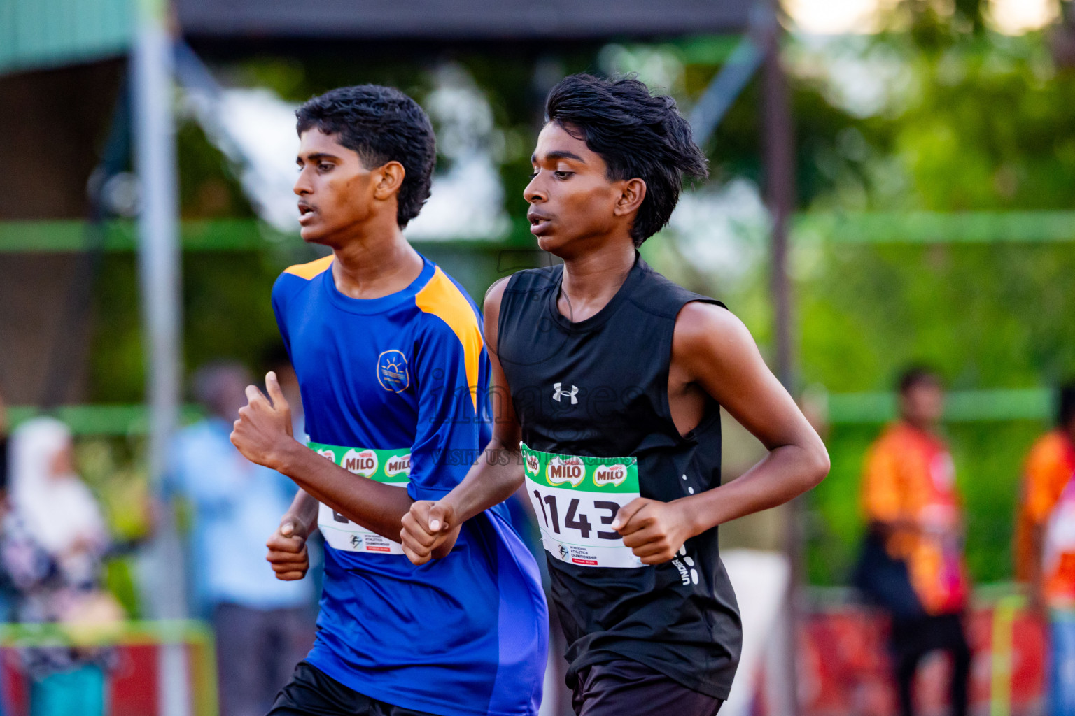 Day 4 of Inter-school Athletics Championship 2025 held in Ekuveni Synthetic Track, Male', Maldives on Thursday, 09th October 2025. Photos by: Nausham Waheed / Images.mv