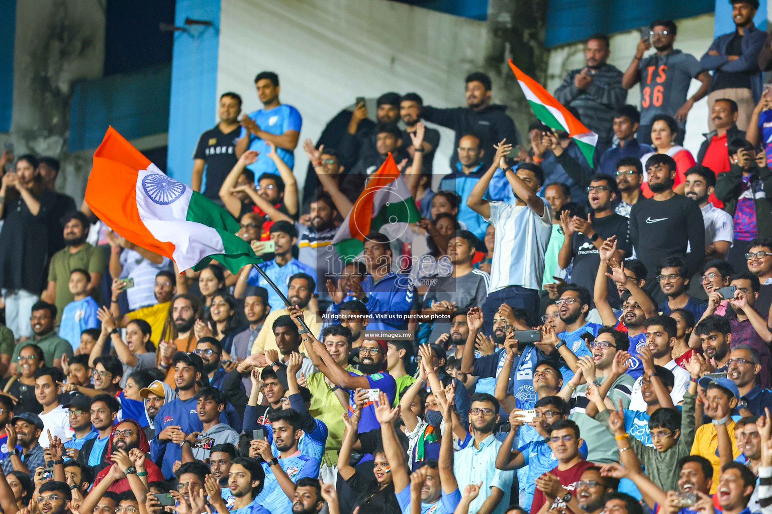 Nepal vs India in SAFF Championship 2023 held in Sree Kanteerava Stadium, Bengaluru, India, on Saturday, 24th June 2023. Photos: Nausham Waheed / images.mv