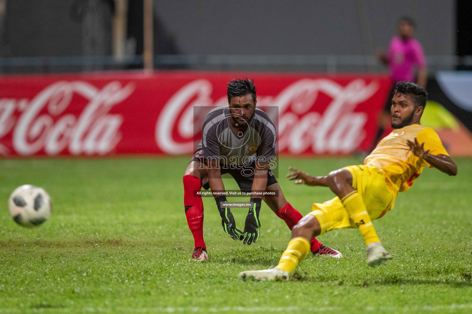Victory Sports Club vs United Victory in Dhiraagu Dhivehi Premier League 2019 held in Male', Maldives on 19th June 2019 Photos: Shuadh Abdul Sattar/images.mv