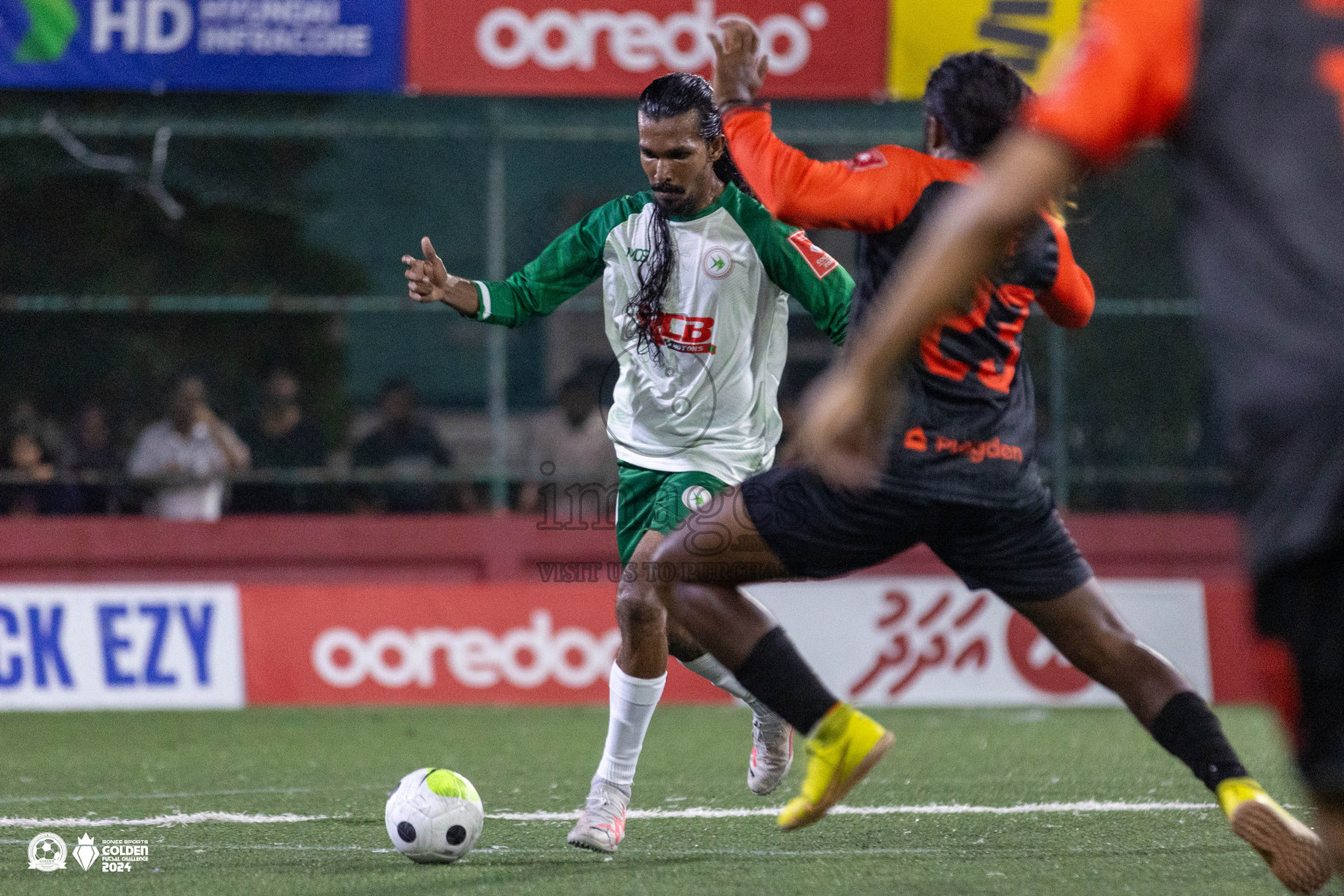 R Meedhoo vs R Maduvvari in Golden Futsal Challenge 2024 was held on Tuesday, 16th January 2024, in Hulhumale', Maldives Photos: Ismail Thoriq / images.mv