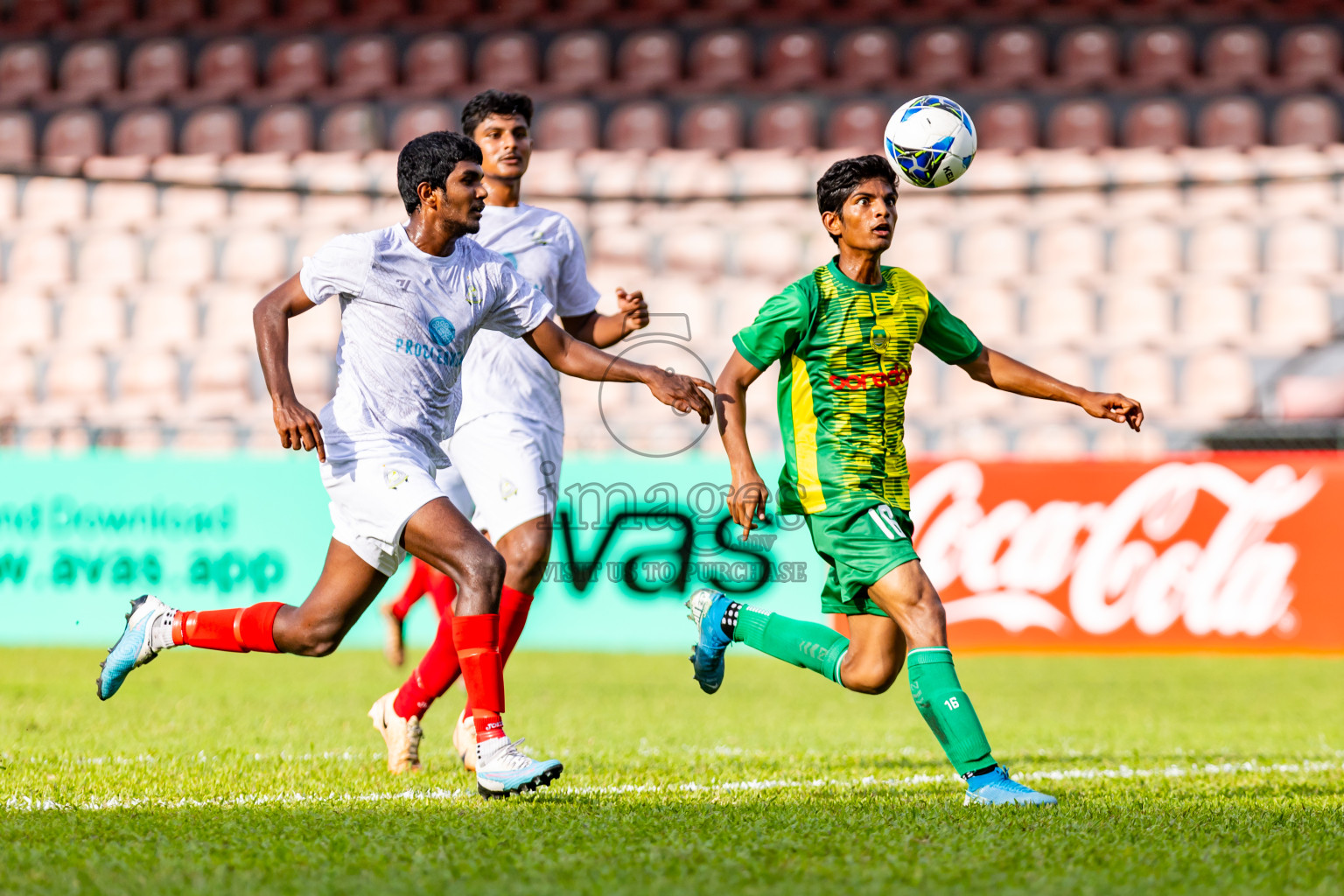 Maziya SRC vs Club Green Streets in Day 2 of Under 19 Youth Championship 2024 was held at National Stadium in Male', Maldives on Monday, 10th June 2024. Photos: Nausham Waheed / images.mv b