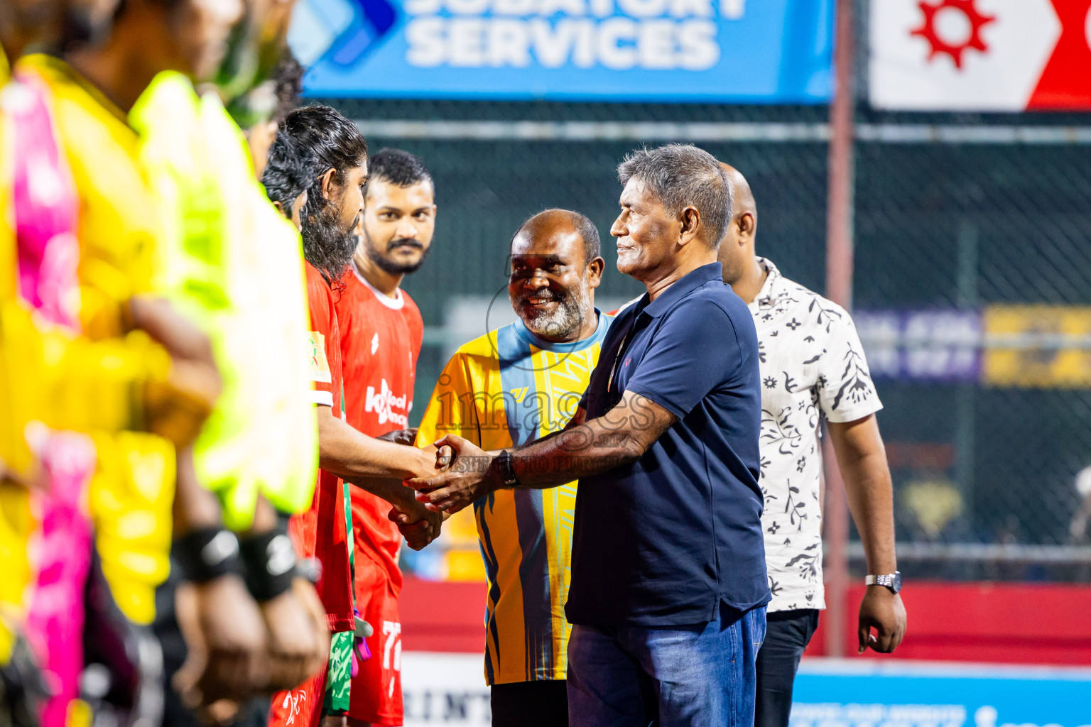 F Dhanraboodhoo vs F Magoodhoo in Faafu Atoll Finals in Day 25 of Golden Futsal Challenge 2025 was held on Wednesday , 28th January 2025, in Hulhumale', Maldives. Photos: Nausham Waheed / images.mv