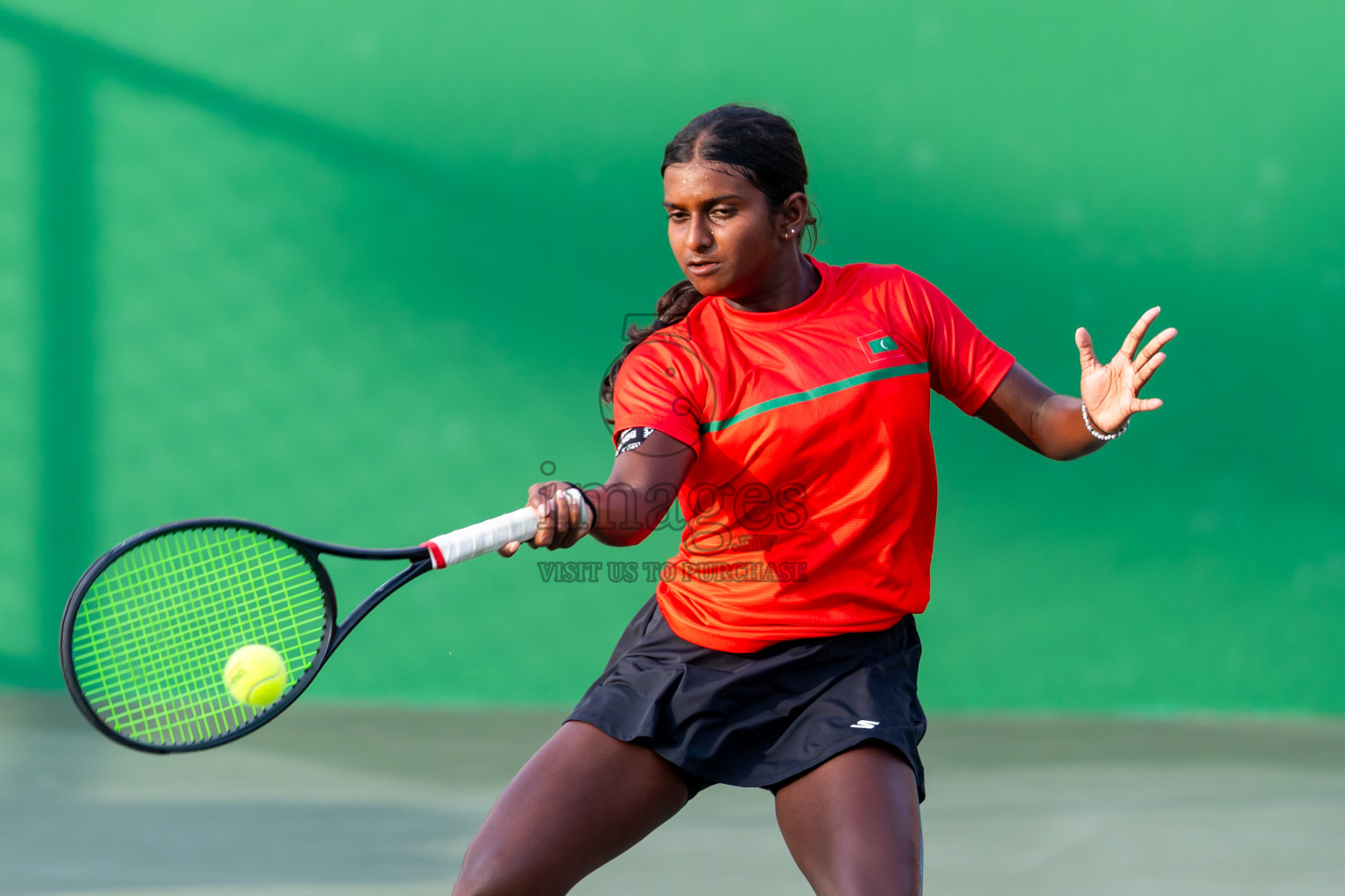 Day 4 of ATF Maldives Junior Open Tennis was held in Male' Tennis Court, Male', Maldives on Thursday, 12th December 2024. Photos: Nausham Waheed/ images.mv