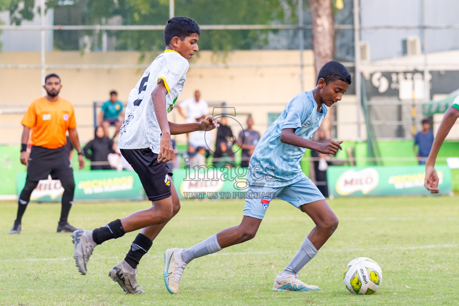 Day 1 of MILO Academy Championship 2025 (U14) was held on Thursday, 30th October 2025 at Henveiru Football Grounds, Male', Maldives . 
Photos: Ismail Thoriq / images.mv