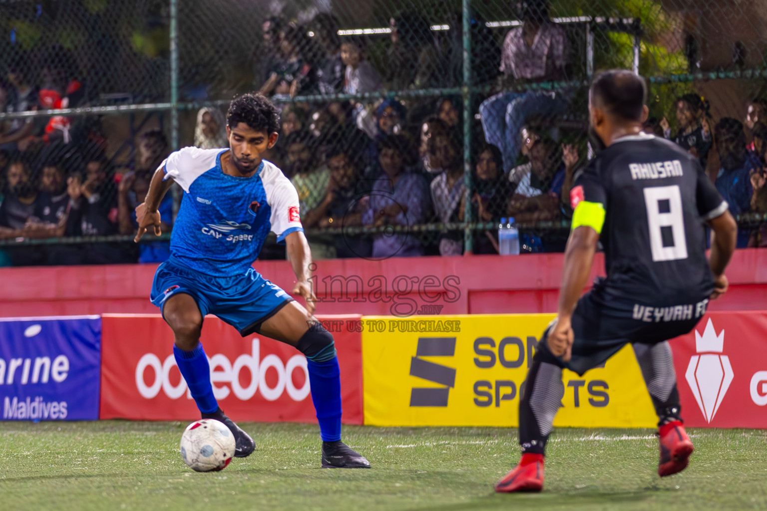 M Veyvah vs M Mulah in Day 22 of Golden Futsal Challenge 2024 was held on Monday , 5th February 2024 in Hulhumale', Maldives
Photos: Ismail Thoriq / images.mv