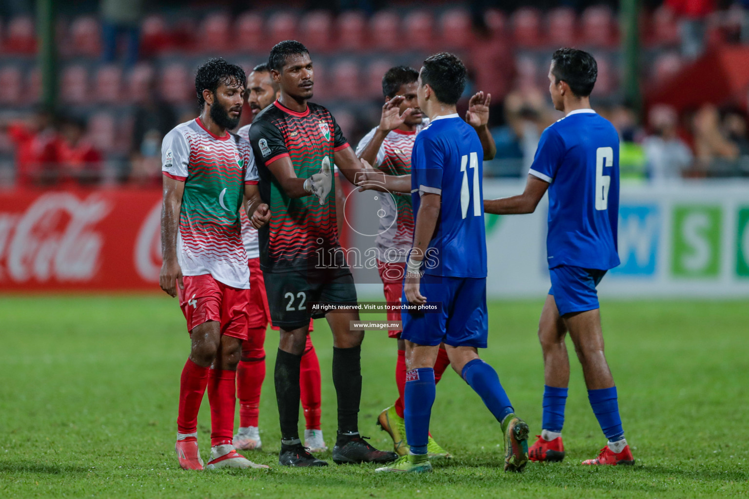 Maldives vs Nepal in SAFF Championship 2021 held on 1st October 2021 in Galolhu National Stadium, Male', Maldives