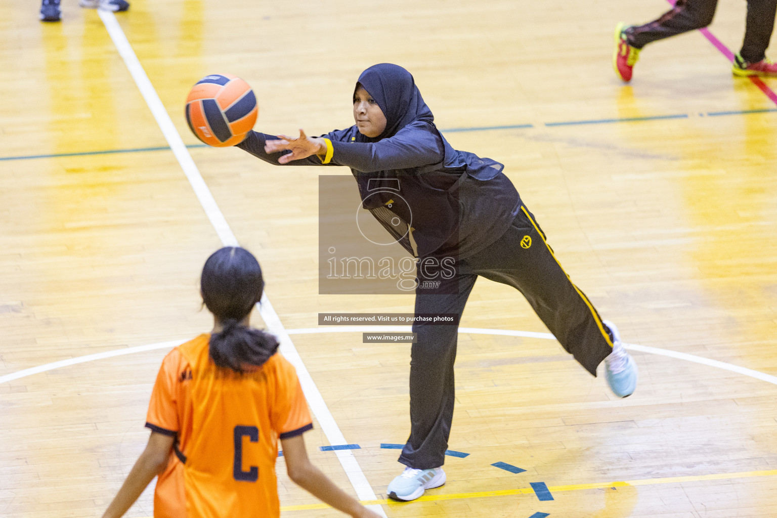 Day6 of 24th Interschool Netball Tournament 2023 was held in Social Center, Male', Maldives on 1st November 2023. Photos: Nausham Waheed / images.mv