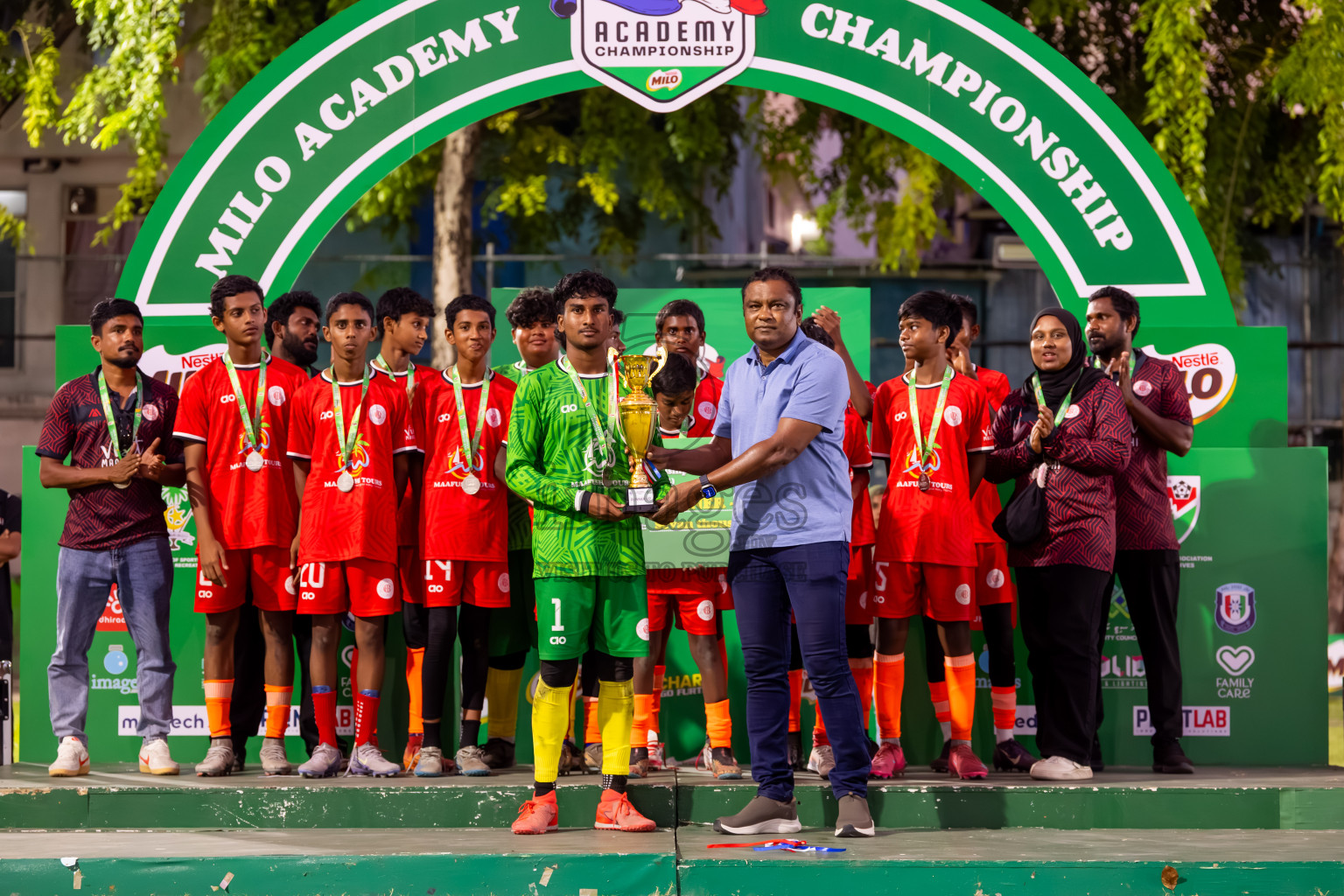 Day 5 of MILO Academy Championship 2025 (U14) was held on Monday, 3rd November 2025 at Henveiru Football Grounds, Male', Maldives . Photos: Nausham Waheed / images.mv