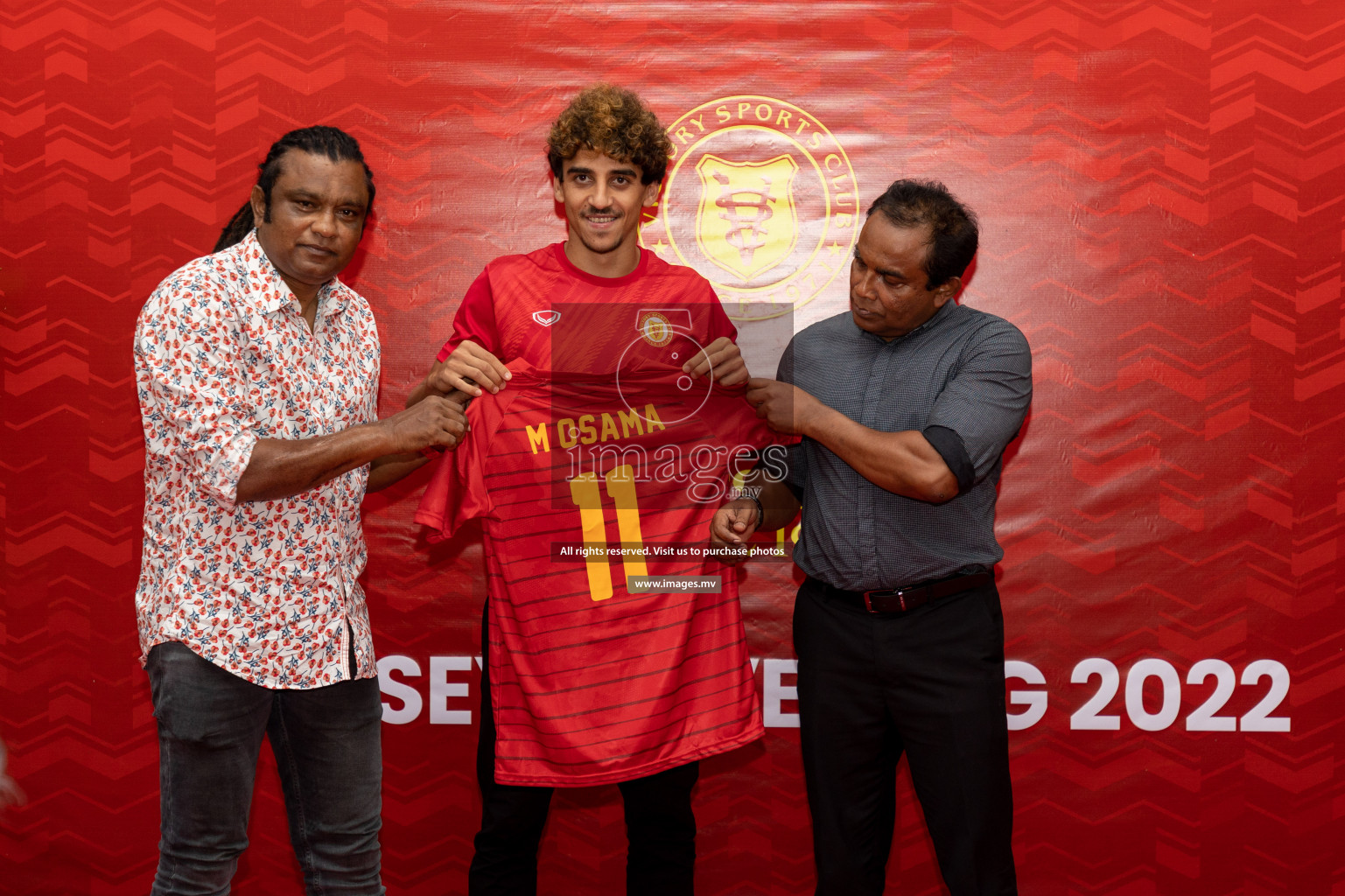 Victory Sports Club Jersey Unveiling 2022 on 14th July 2022, held in Jamaaludheen School Hall, Male', Maldives  Photos: Hassan Simah / Images.mv