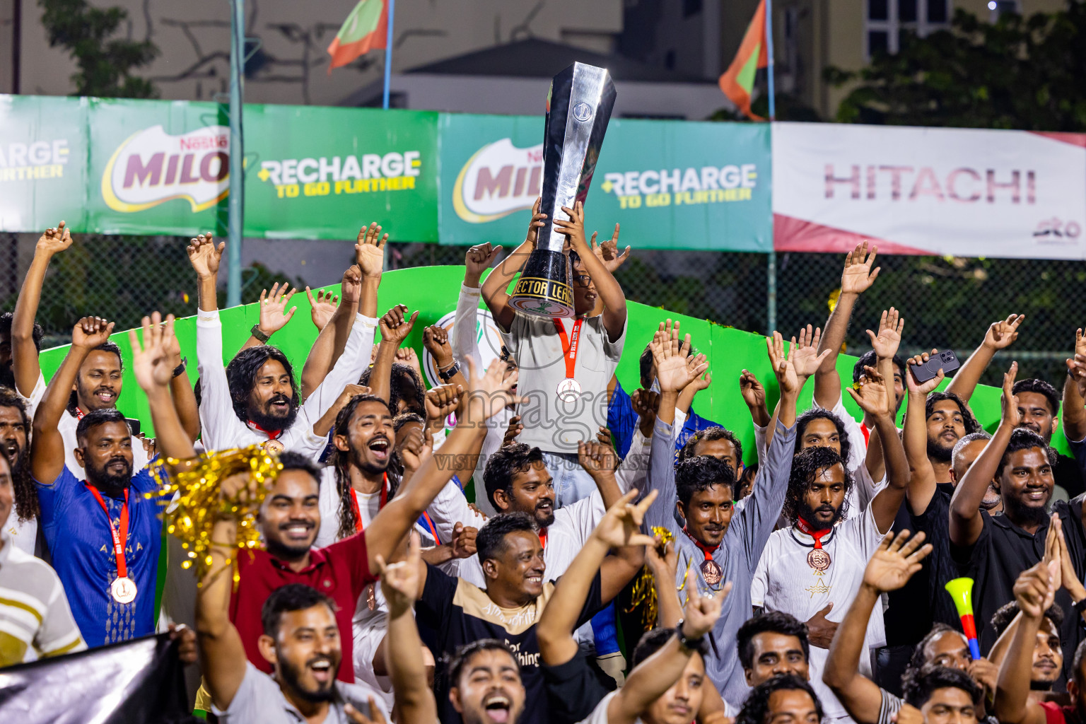 Arena vs Hawks in the Final of Milo Sector League 2025 was held in Rehendhi Futsal Ground, Hulhumale', Maldives on Tuesday, 18th November 2025. Photos: Nausham Waheed  / images.mv