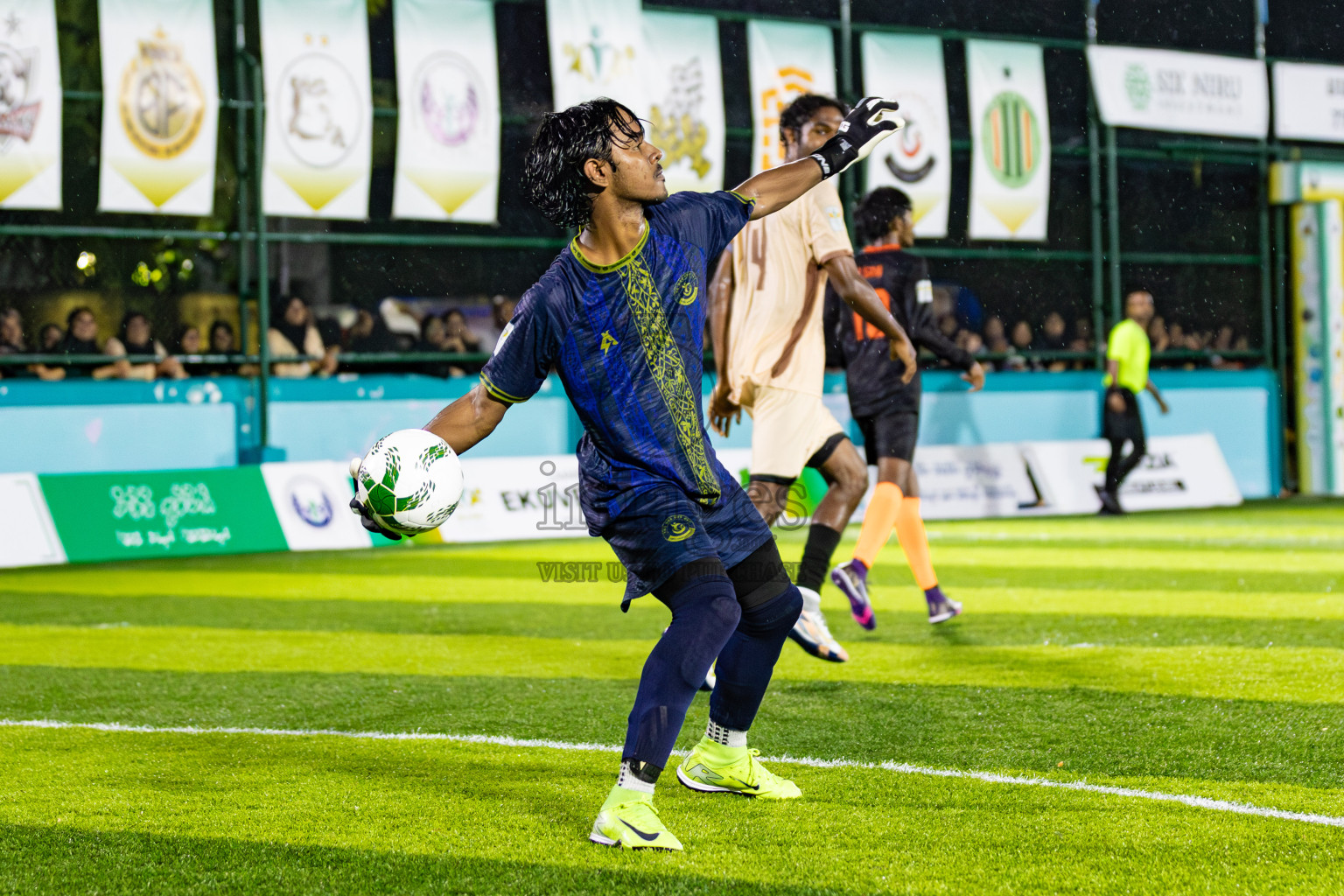 The Dee Ess Kay vs Dee Cee Jay Sc in Day 3 of Laamehi Dhiggaru Ekuveri Futsal Challenge 2025 was held on Saturday, 26th July 2025, at Dhiggaru Futsal Ground, Dhiggaru, Maldives Photos: Areef Adam / images.mv