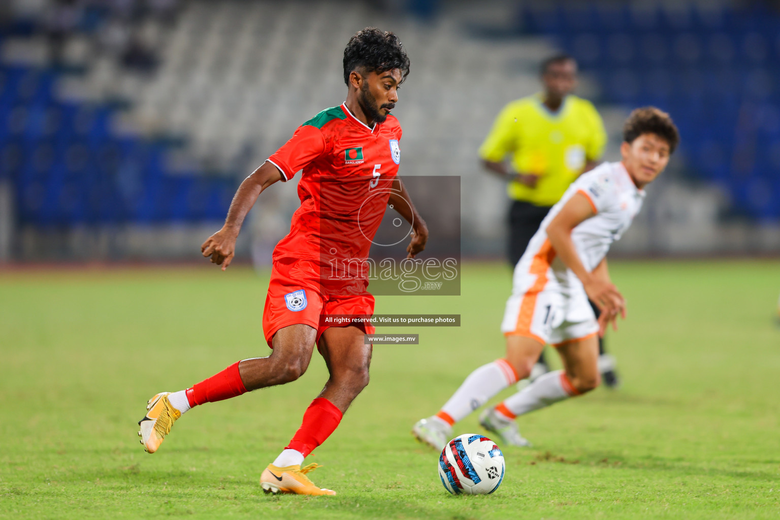 Bhutan vs Bangladesh in SAFF Championship 2023 held in Sree Kanteerava Stadium, Bengaluru, India, on Wednesday, 28th June 2023. Photos: Nausham Waheed, Hassan Simah / images.mv