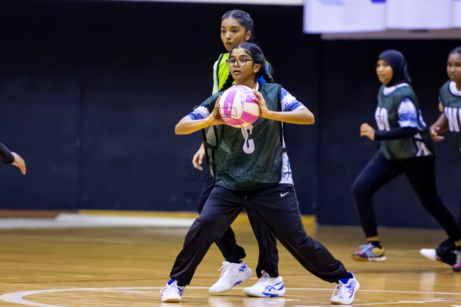 SC Skylark vs United Unity SC in Day 4 of 24th Milo Netball Association Championship held in Social Center at Male', Maldives on Thursday, 4th September 2025. Photos: Nausham Waheed / images.mv