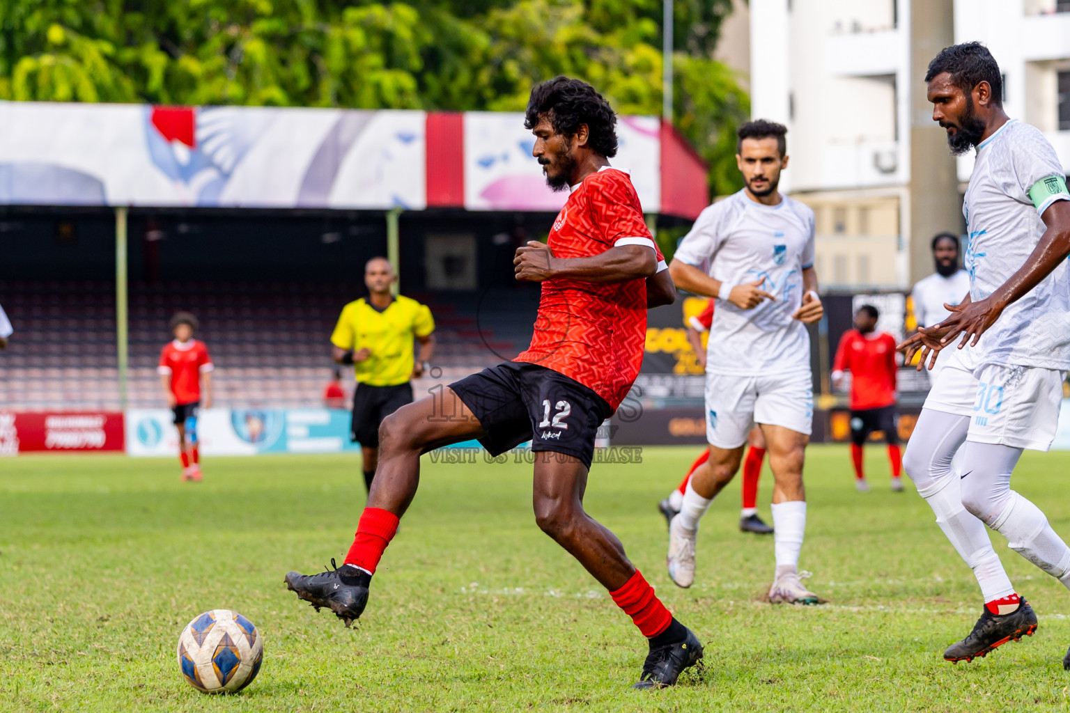 Eydhafushi vs Male' in Semi Finals of Gold Cup 2024 held at National Football Stadium on Saturday, 21st December 2024. Photos: Nausham Waheed / Images.mv