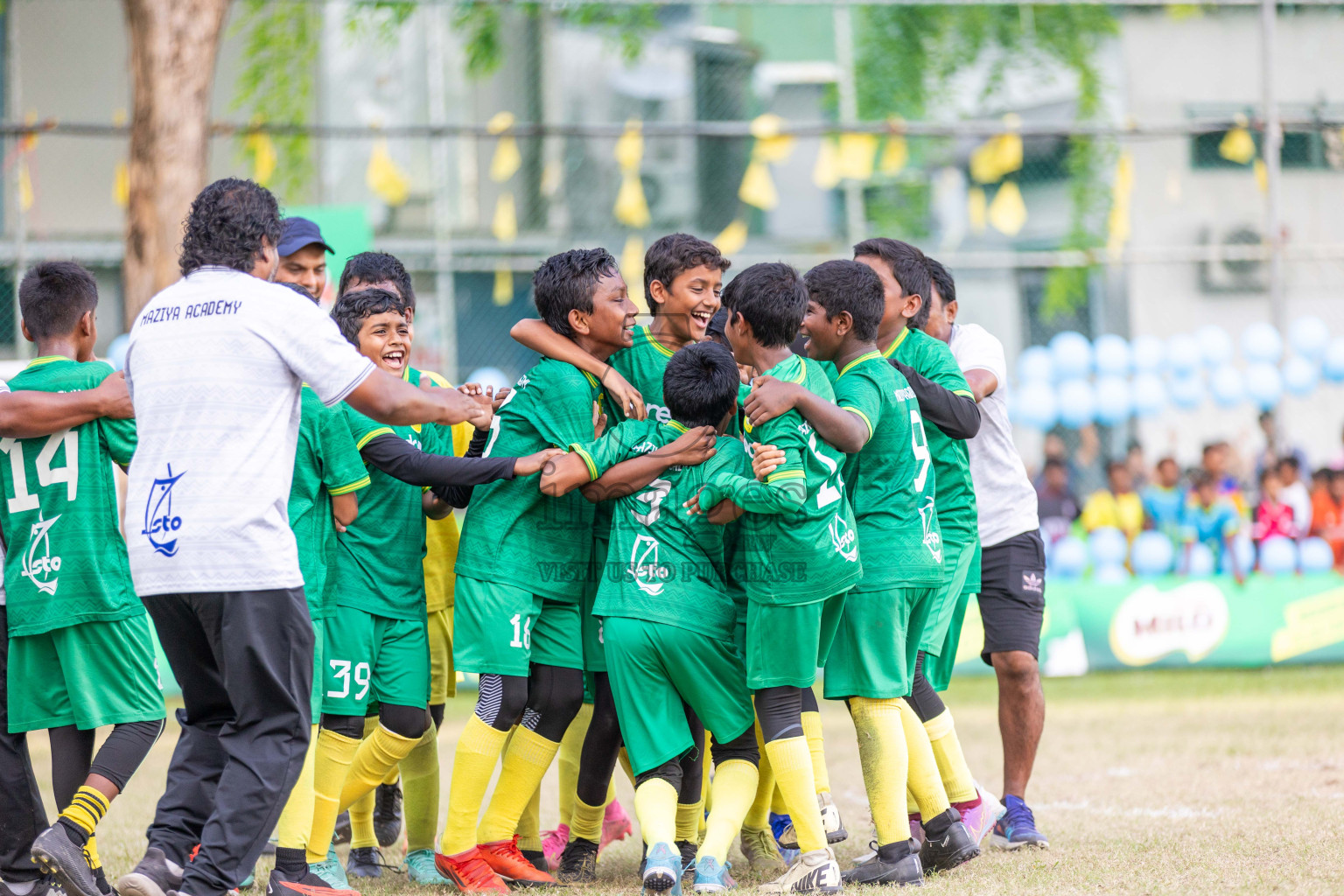 Final Day  of MILO Academy Championship 2024 - U12 was held at Henveiru Grounds in Male', Maldives on Thursday, 7th July 2024. Photos: Shuu Abdul Sattar / images.mv