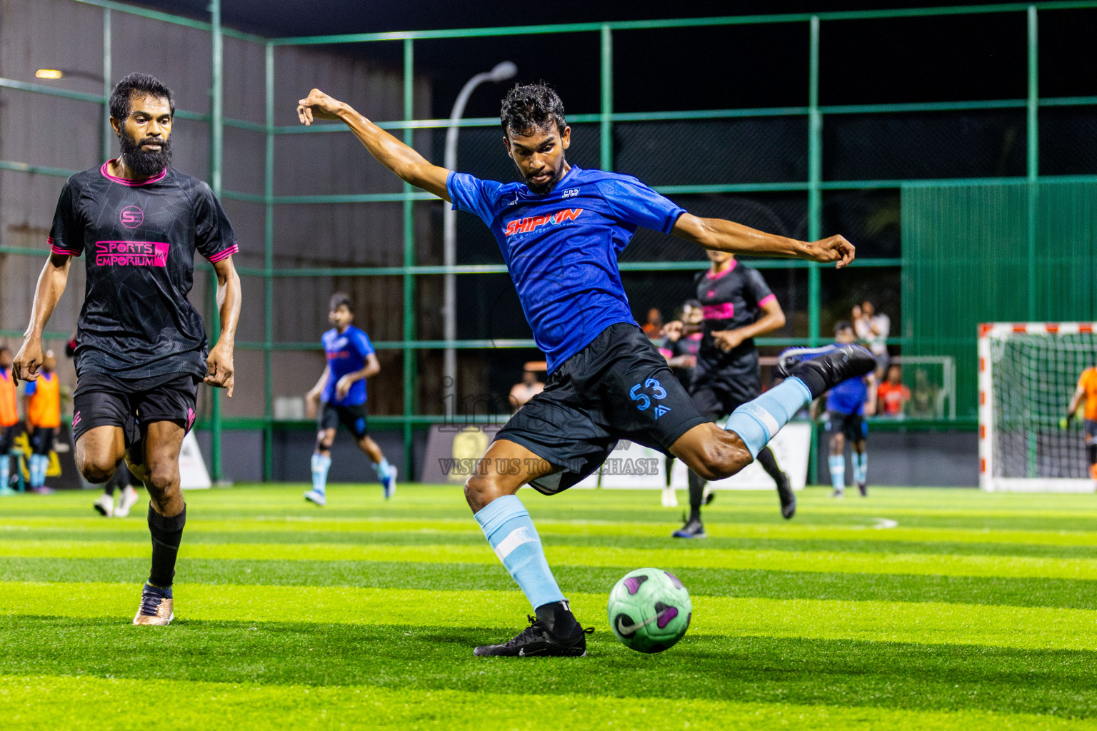 FC Calms Blue vs JJ Sports Club in Day 1 of Quarter Finals of BG Futsal Challenge 2024 was held on Friday , 29th March 2024, in Male', Maldives Photos: Nausham Waheed / images.mv