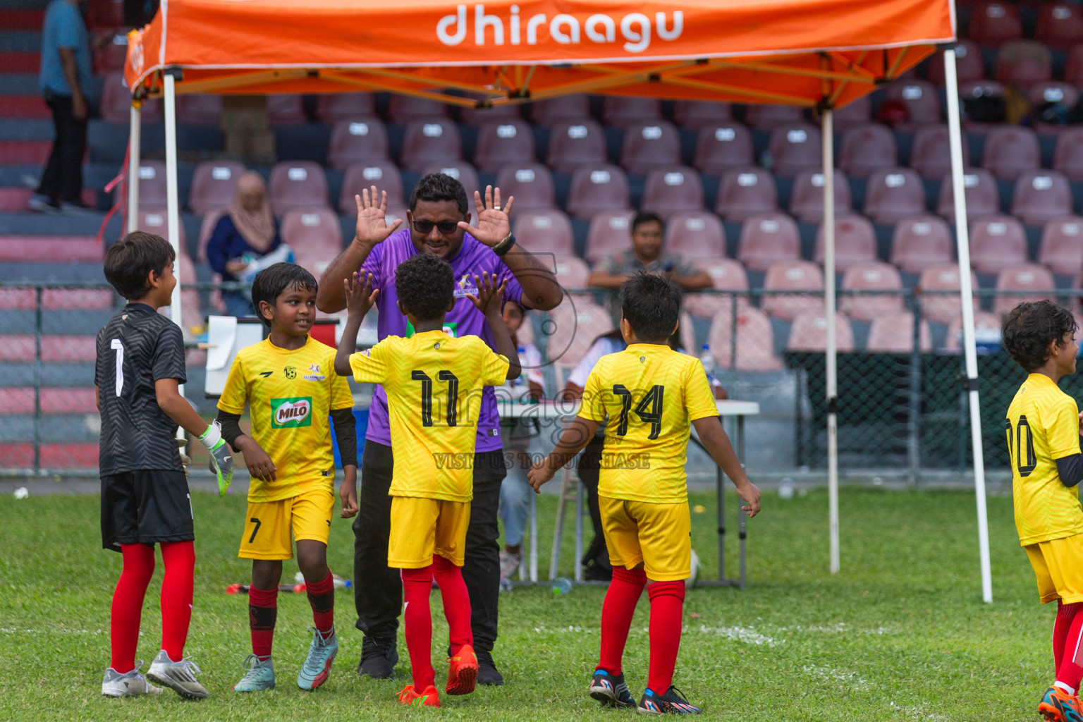 Day 2 of MILO Kids Football Fiesta was held at National Stadium in Male', Maldives on Saturday, 24th February 2024.