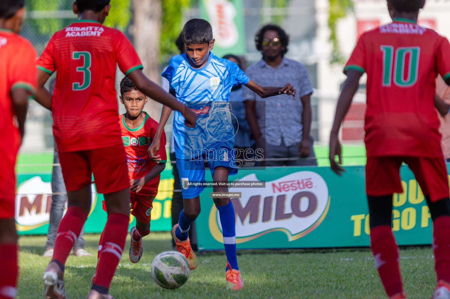 Day 1 of MILO Academy Championship 2023 (U12) was held in Henveiru Football Grounds, Male', Maldives, on Friday, 18th August 2023. 
Photos: Shuu Abdul Sattar / images.mv