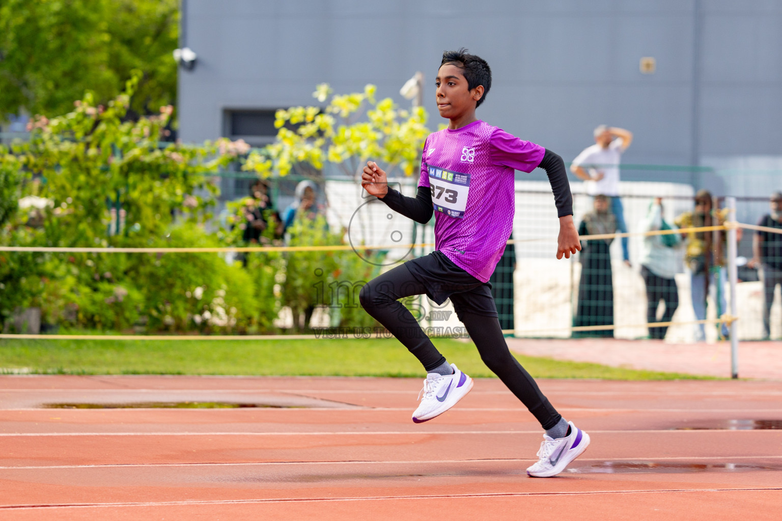 Day 2 of MWSC Interschool Athletics Championships 2024 held in Hulhumale Running Track, Hulhumale, Maldives on Sunday, 10th November 2024. 
Photos by:  Hassan Simah / Images.mv