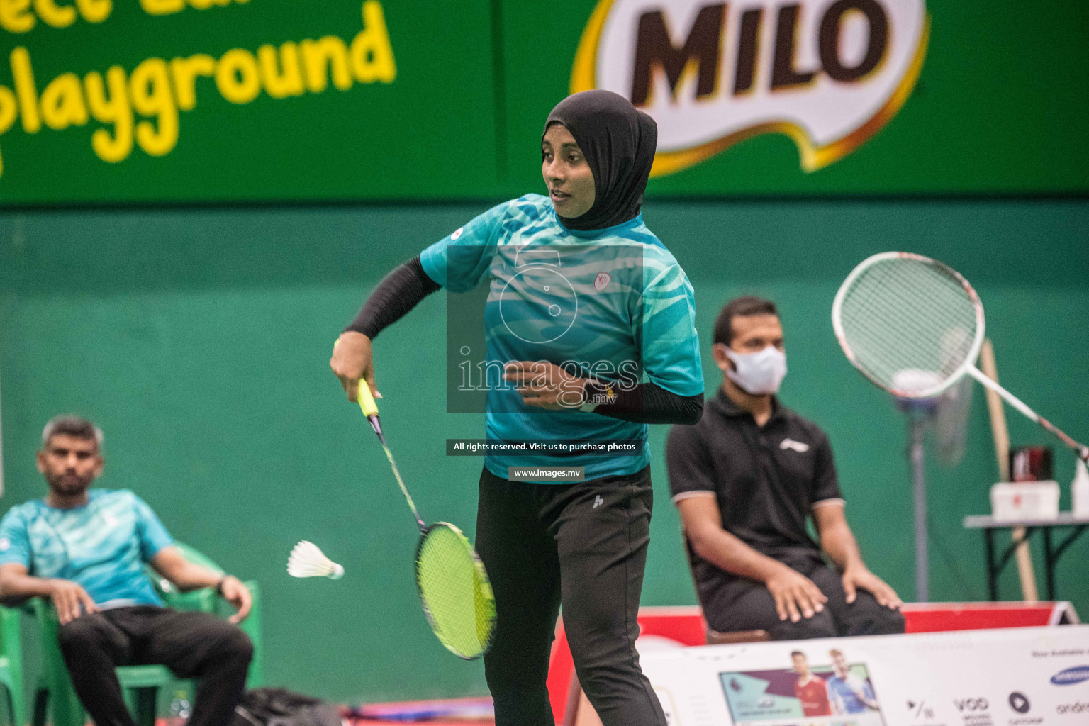 Day 3 of Badminton association mixed group championship 2021 held in Male', Maldives Photos by Nausham Waheed