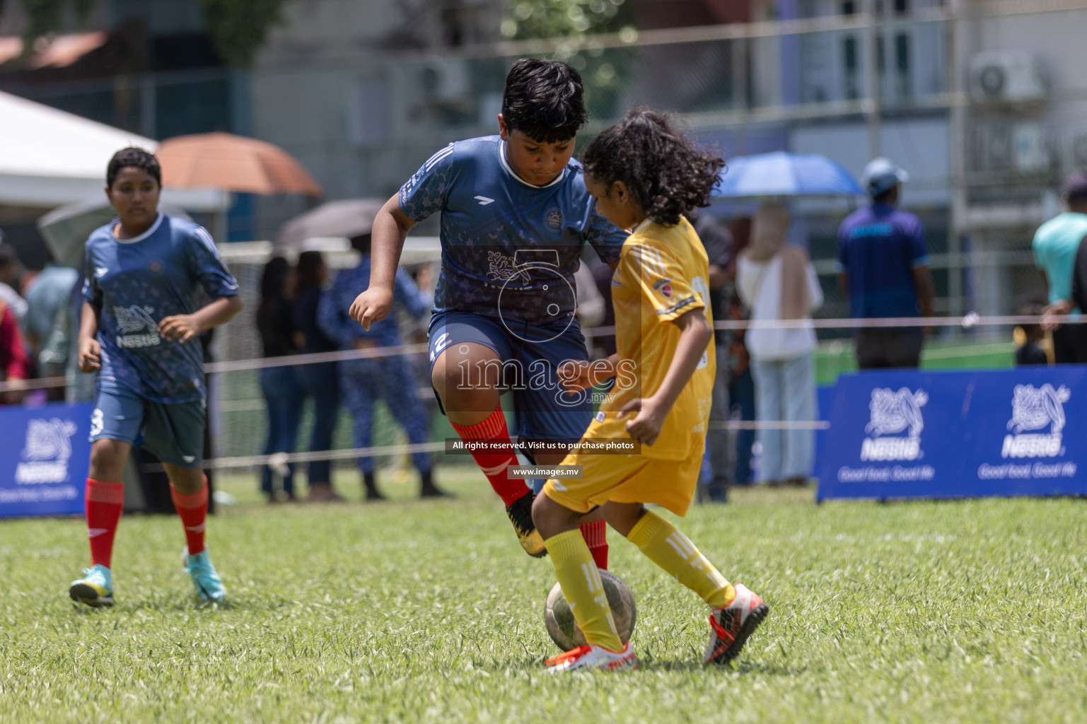 Day 1 of Nestle kids football fiesta, held in Henveyru Football Stadium, Male', Maldives on Wednesday, 11th October 2023 Photos: Shut Abdul Sattar/ Images.mv