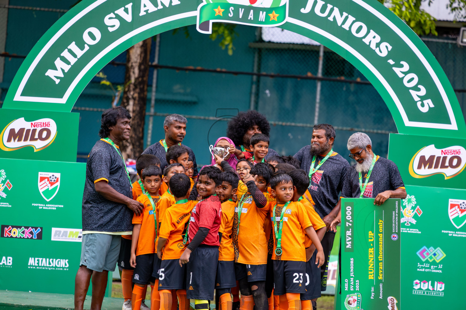Day 3 of MILO SVAM Juniors 2025 (U-8) was held at Henveiru Stadium in Male', Maldives on Saturday, 28th June 2025. Photos: Ismail Thoriq / images.mv