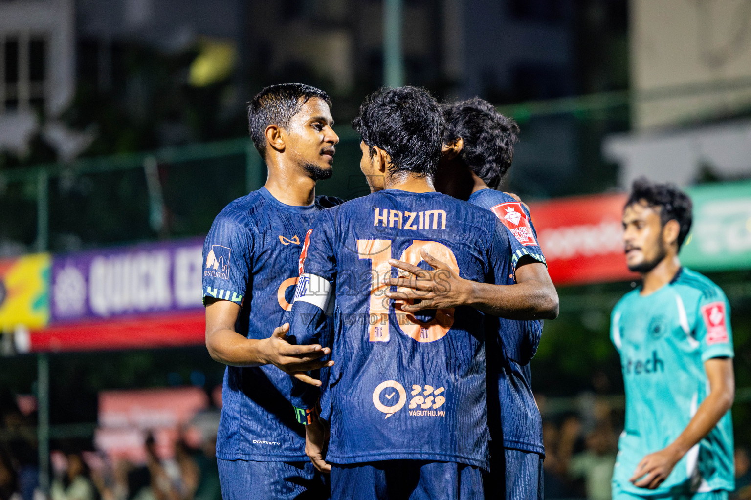 S Hithadhoo vs S Feydhoo in zone round on Day 32 of Golden Futsal Challenge 2025 was held on Wednesday , 5th February 2025, in Hulhumale', Maldives. Photos: Nausham Waheed / images.mv